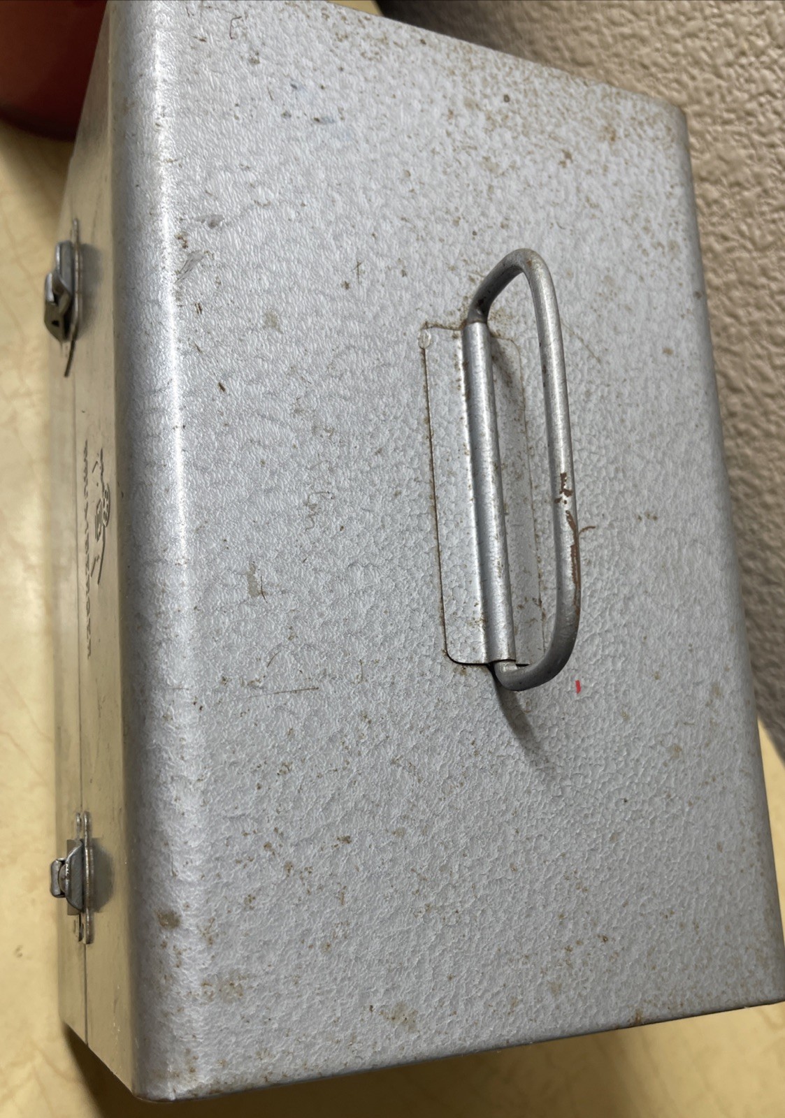 Brumberger Reel to Reel Latch Metal Storage Case + 1 Empty Case & Reel VINTAGE