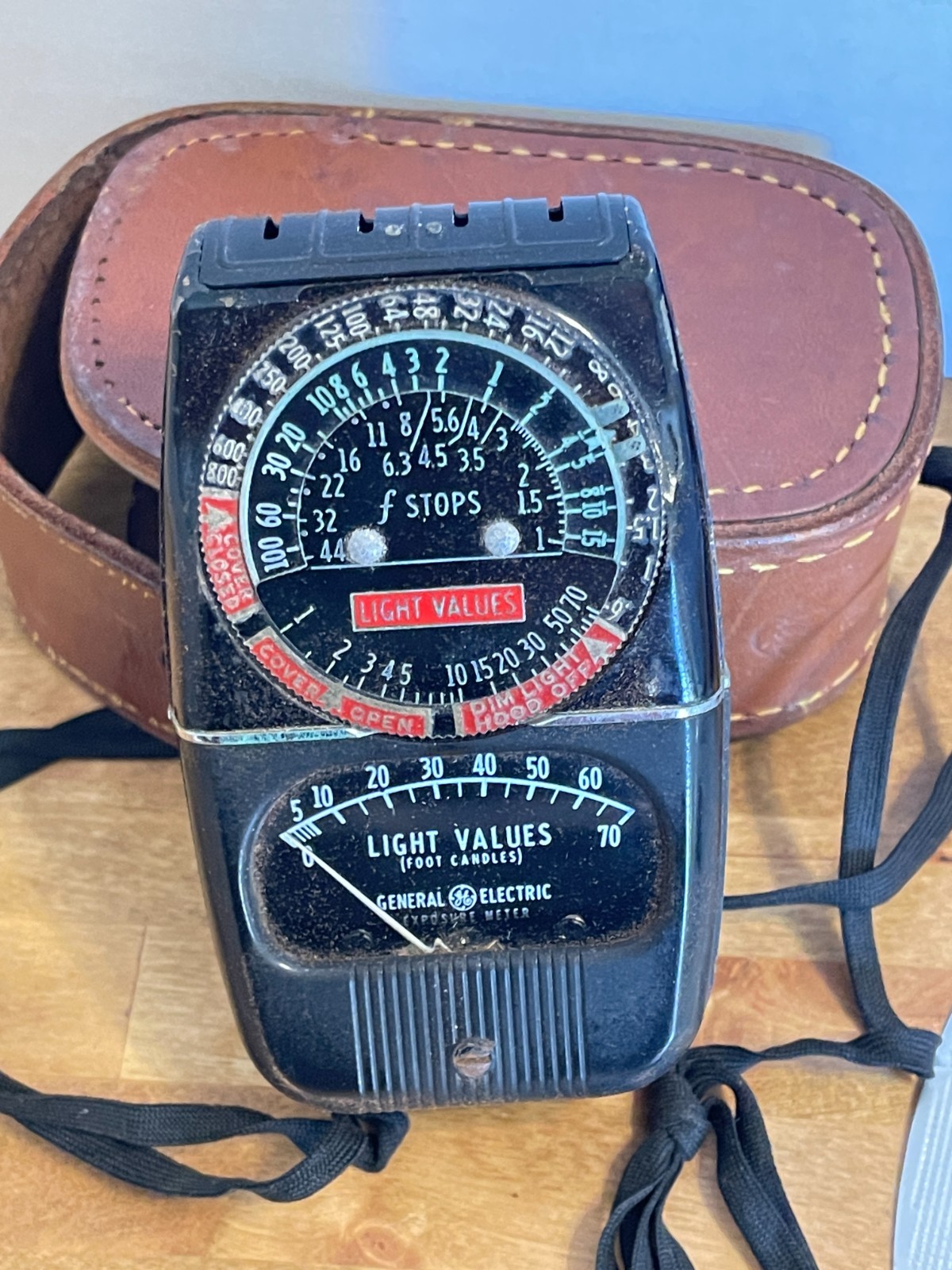 LOT OF 3 Vintage Camera Light Meter Leather Case GE – Sixtomat – Samoca Untested