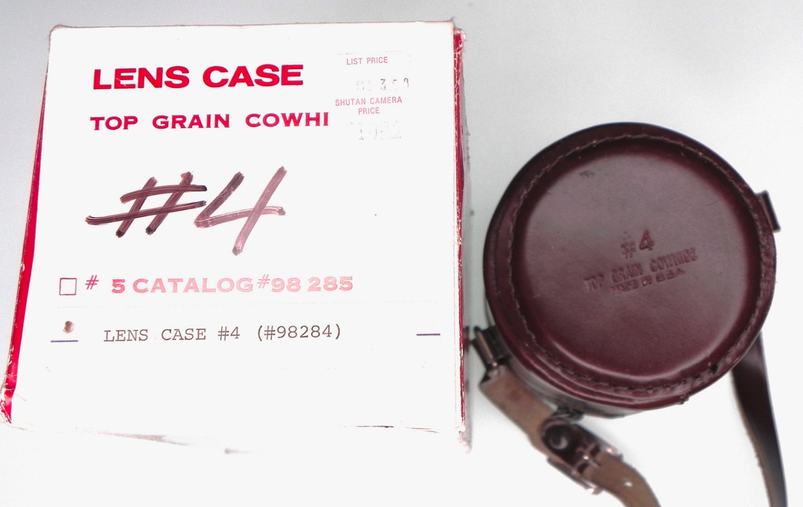 E.Leitz New York #4 Case for R 90/2,90/2.8 #Box1