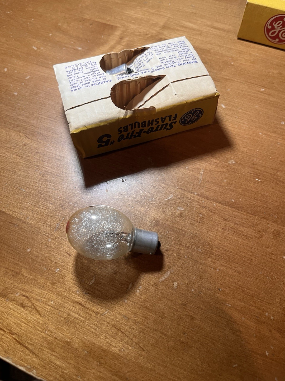 General Electrics Sure-Fire #5 Flash Bulds for Vintage Cameras