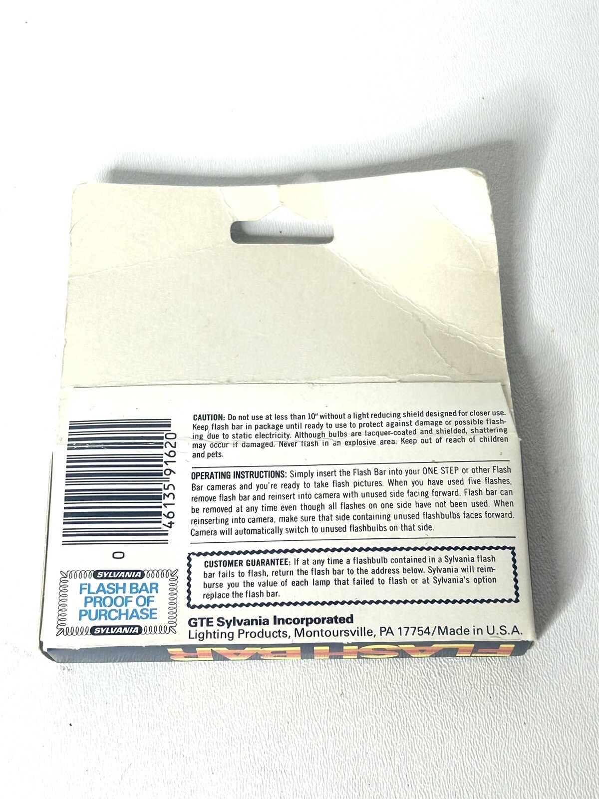 Vintage GTE Sylvania Blue Dot Flash Bar 10 Flashes – NEW in original package
