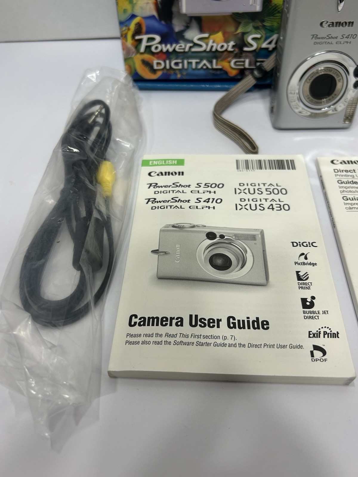 Canon PowerShot S410 4.0MP Compact Digital Camera With Box, Manuals And Cords