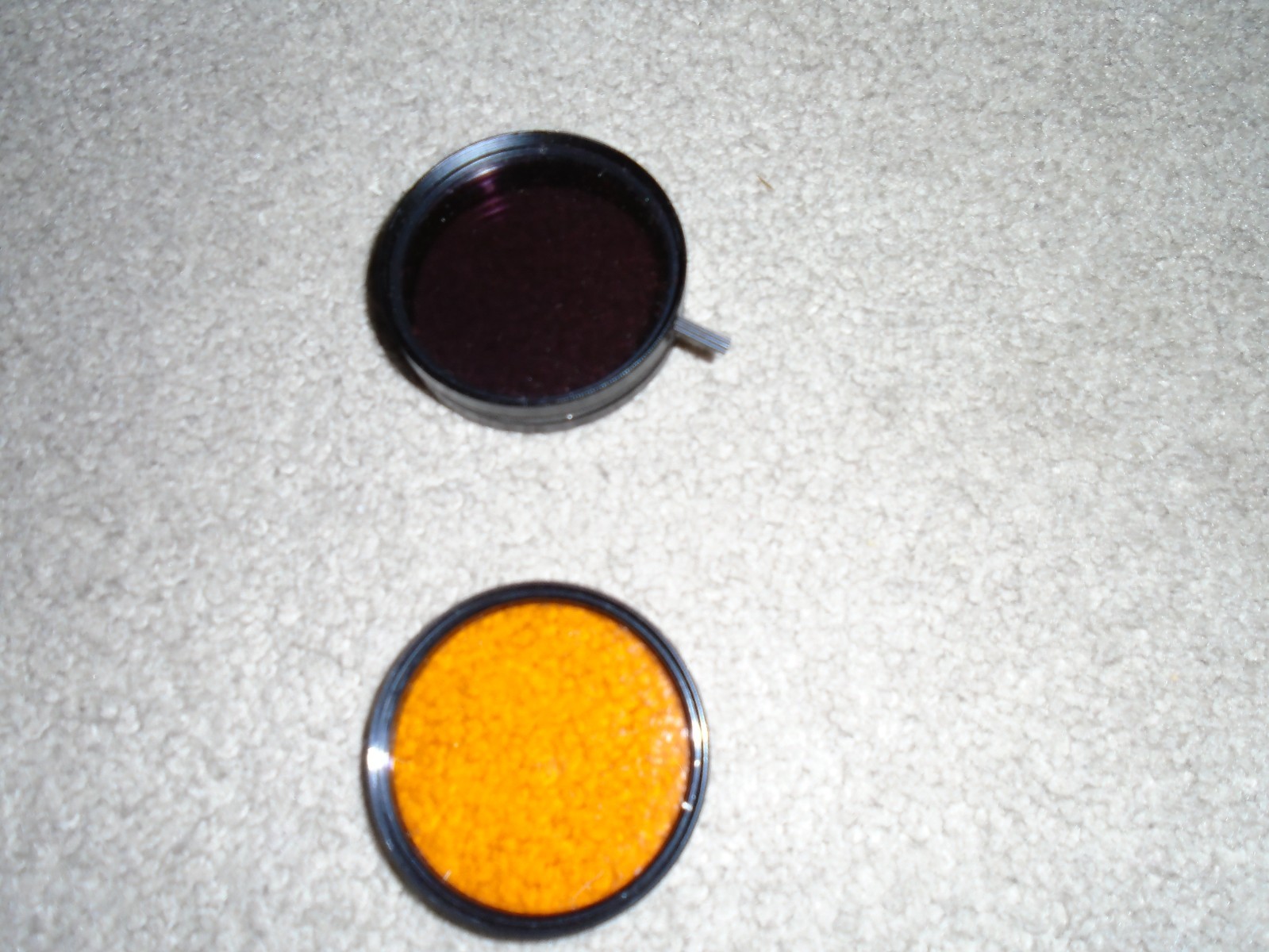 6 VINTAGE CAMERA LENS 52MM FILTERS & ONE LENS STEP RING 52MM – 55MM, EXC. COND.