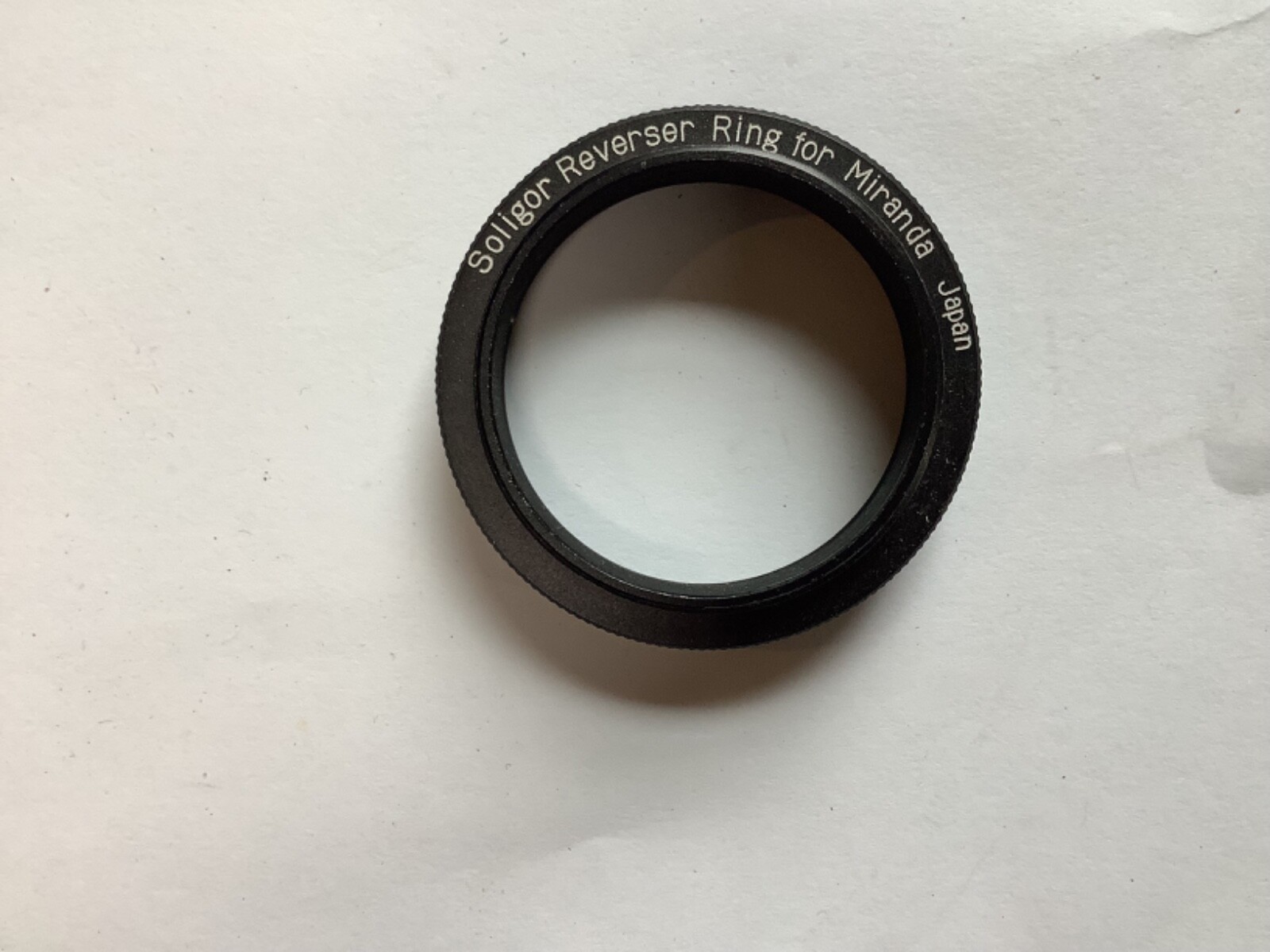 SOLIGOR REVERSER RING FOR MIRANDA MOUNT CAMERA FOR MACRO WORK (EXCELLENT)