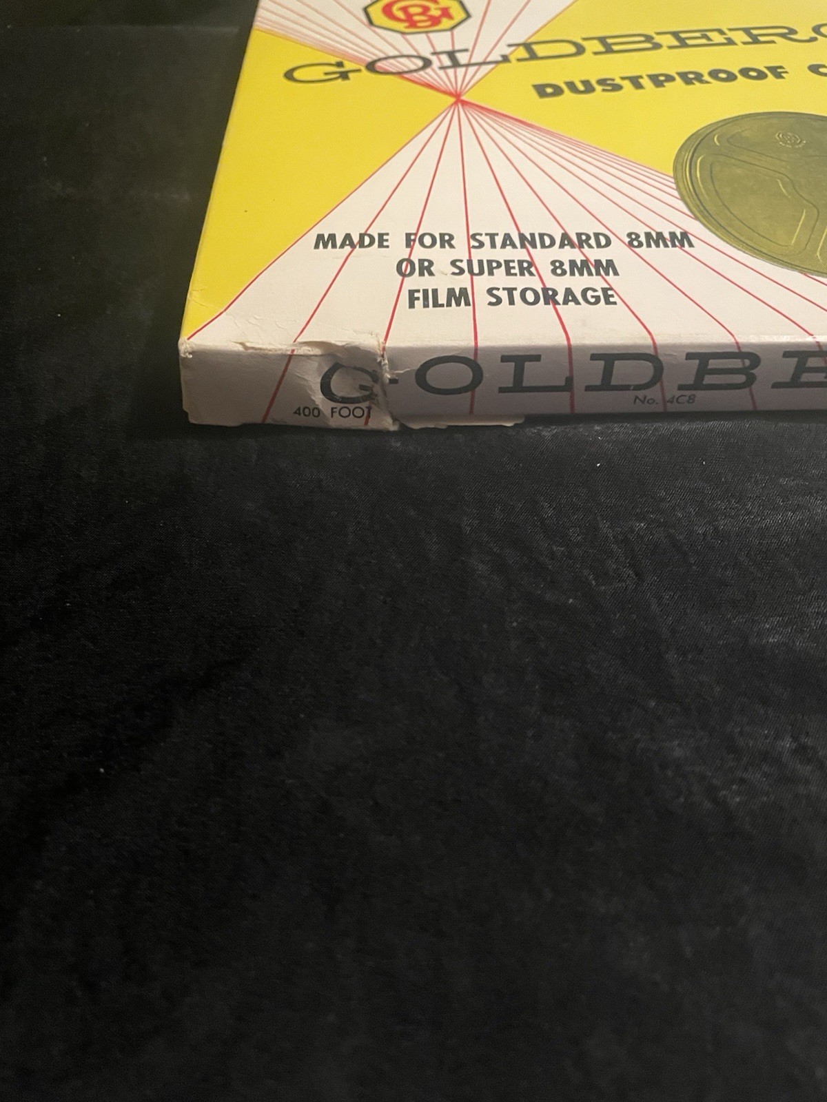 Lot of 12 Goldberg 8mm Film Cans 400ft Unused w/ Boxes Vintage Dustproof