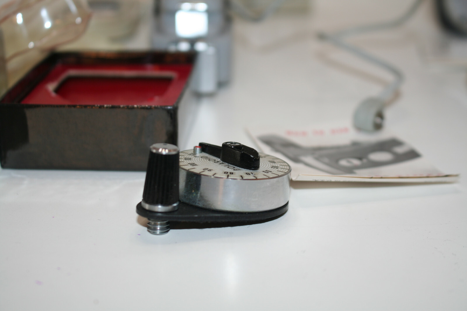 POLAROID TIMER #120, EXPOSURE METER #625,POSTCARDERS,BOUNCE FLASH BRACKET, DIFF