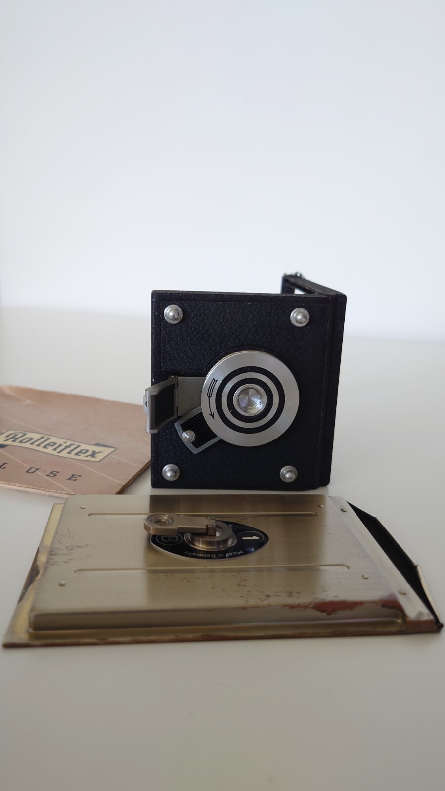 Vintage Rolleiflex Accessories w/ Manual Mid-Century Photography