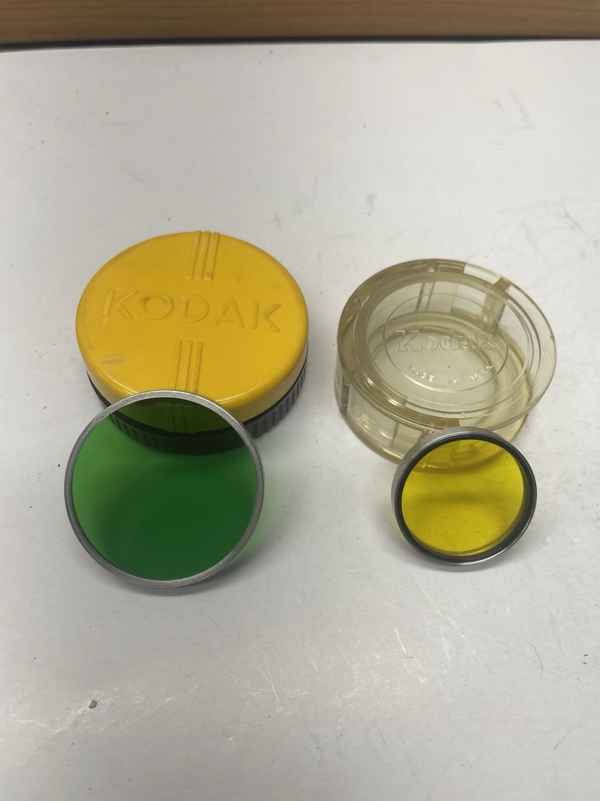 Kodak Series VI Wratten Filters Camera Lens Filters Green & Yellow Tower