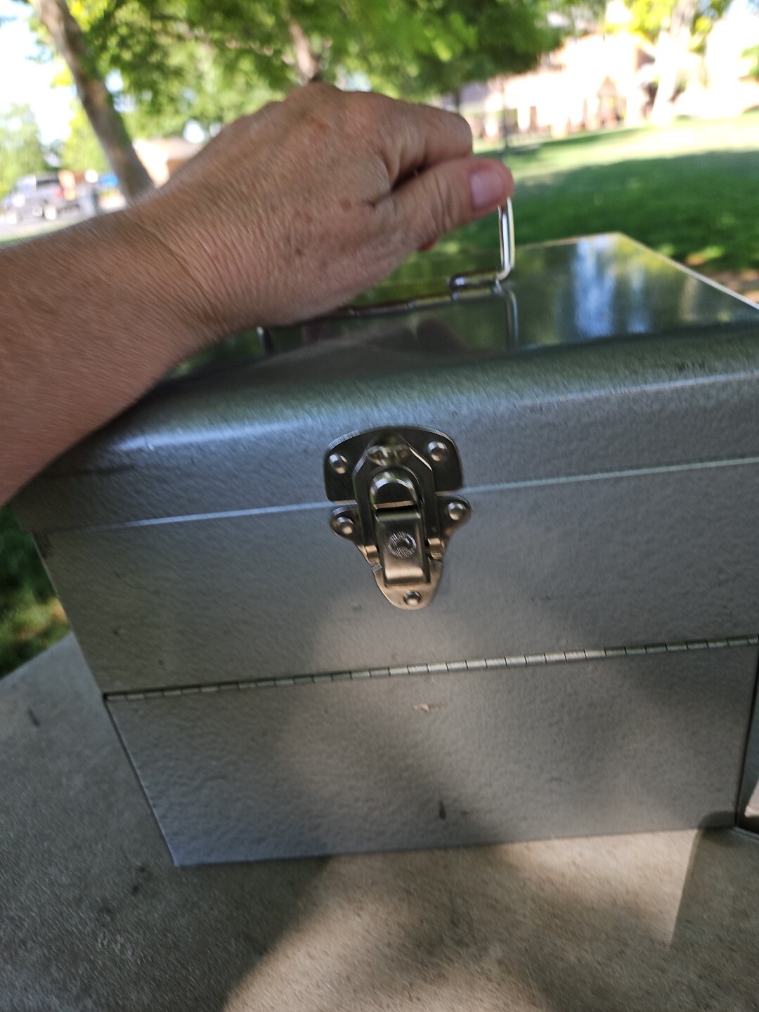 Vintage Metal 8mm Film Storage Case Box Cannisters Reels. And Splicer USA