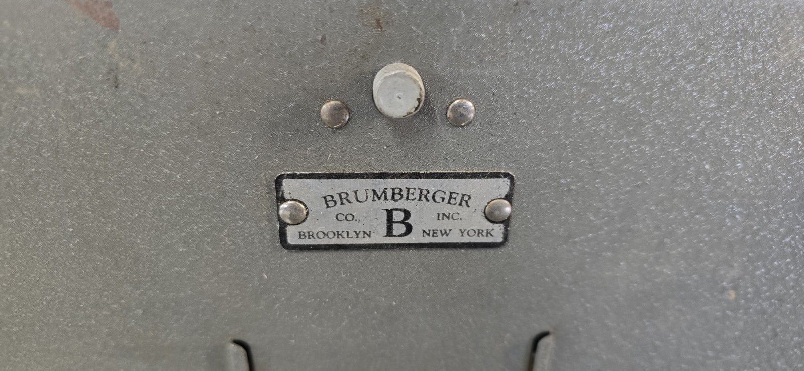 Brumberger Reel to Reel Metal Storage Case B Film Case Lot Pair