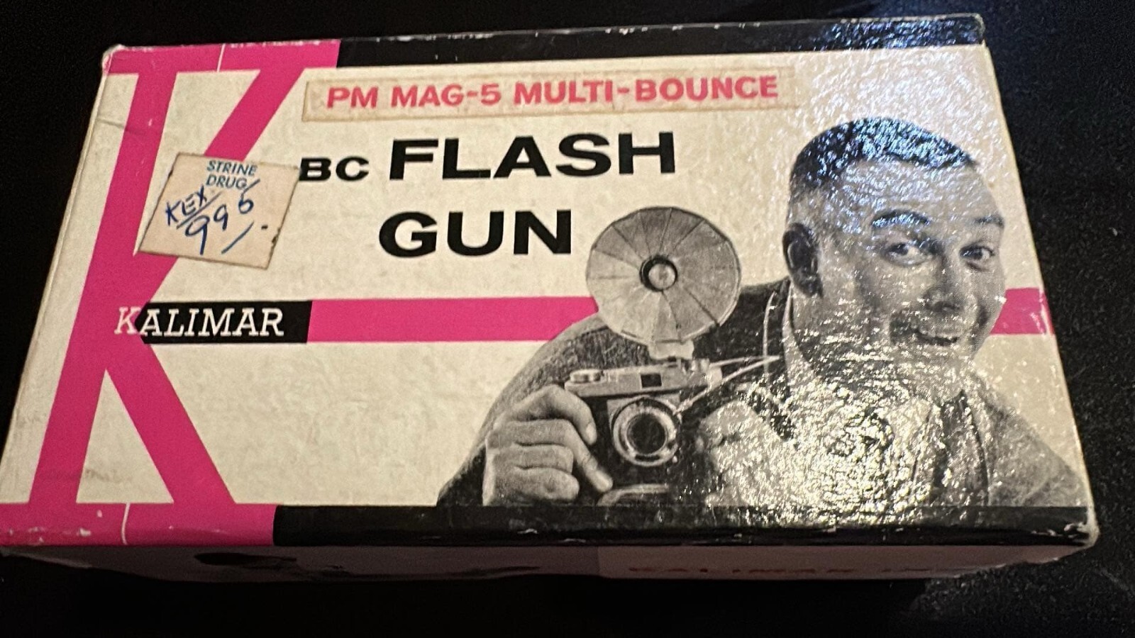 Vintage Kalimar PM Mag 5 multi bounce flash gun 1960s camera accessory