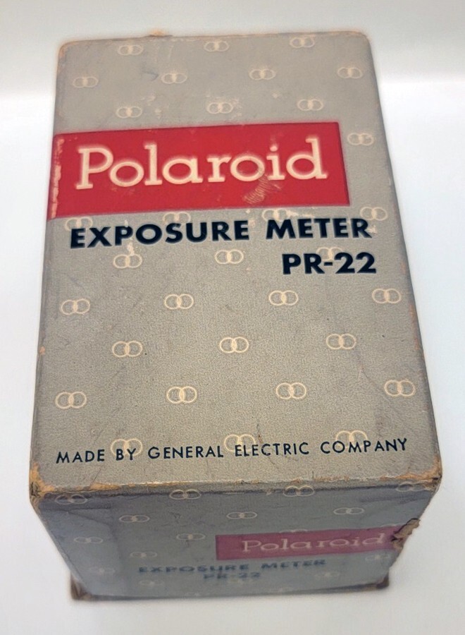 Vintage Polaroid Exposure Meter PR-22 W/Original Box & Manual General Electric