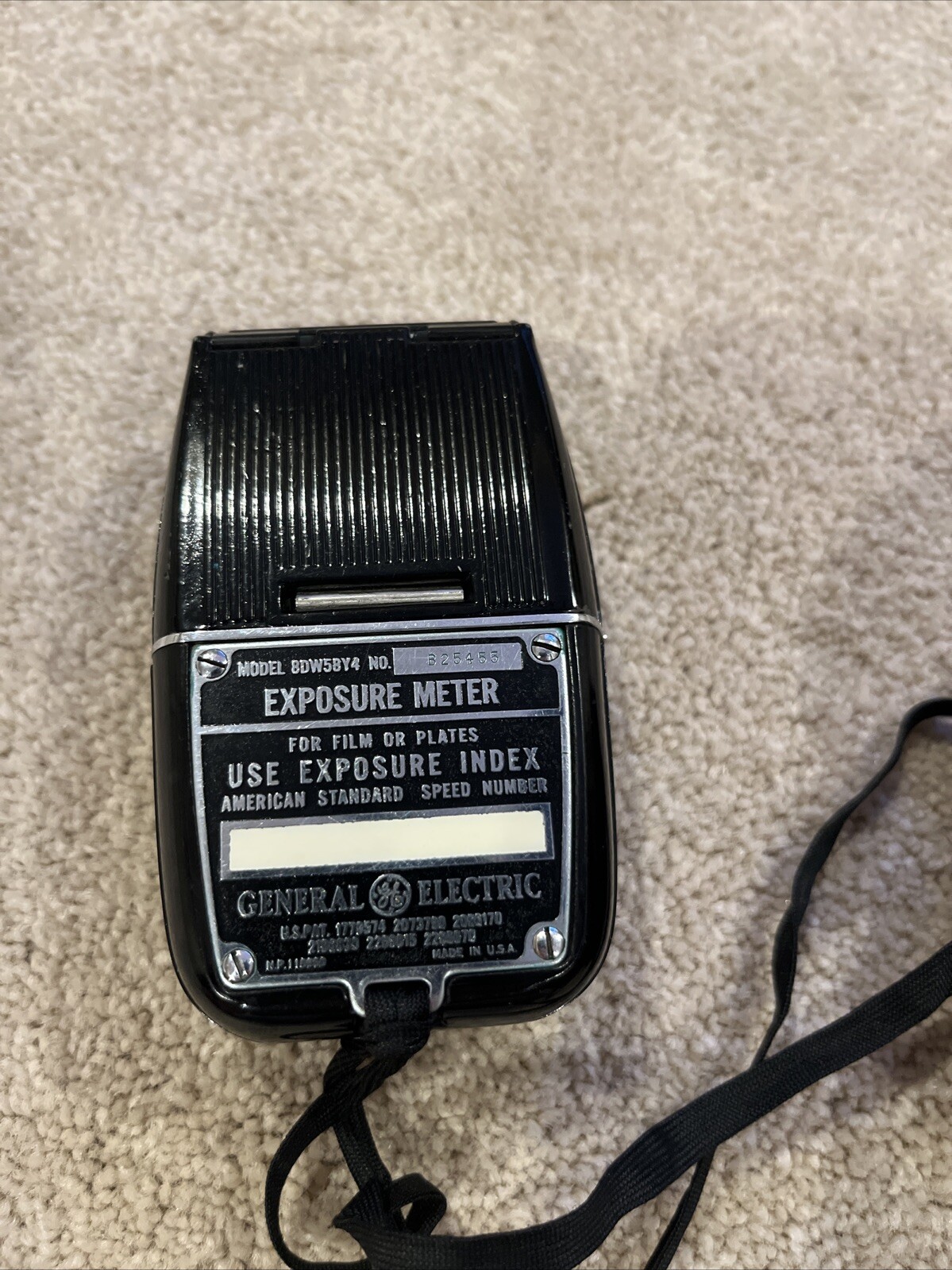 GE Light Exposure Meter Model 8DW58Y4 with Case