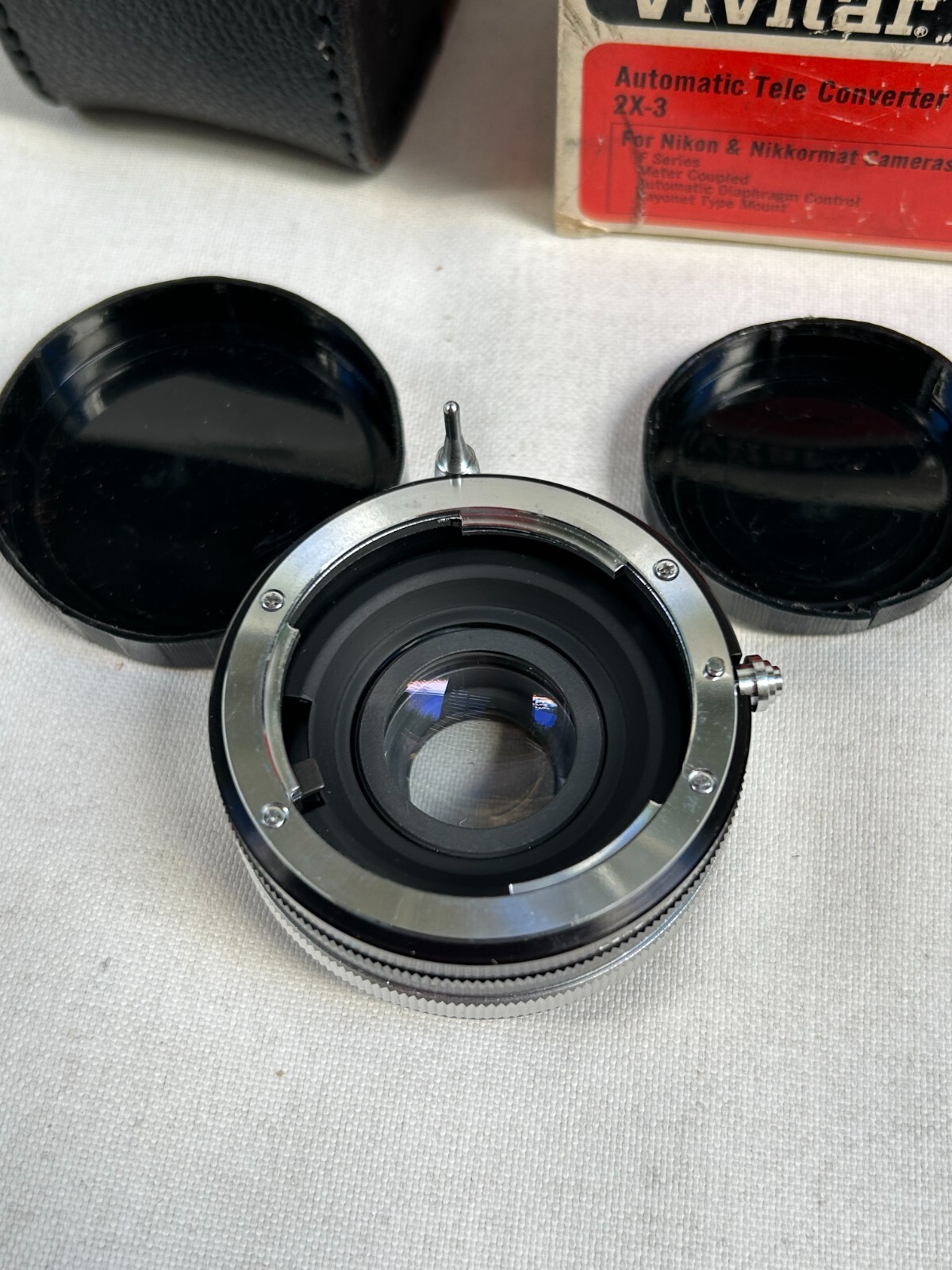 Vivitar Automatic Tele Converter 2X-3 Japan NM WITH CASE AND ORIGINAL BOX