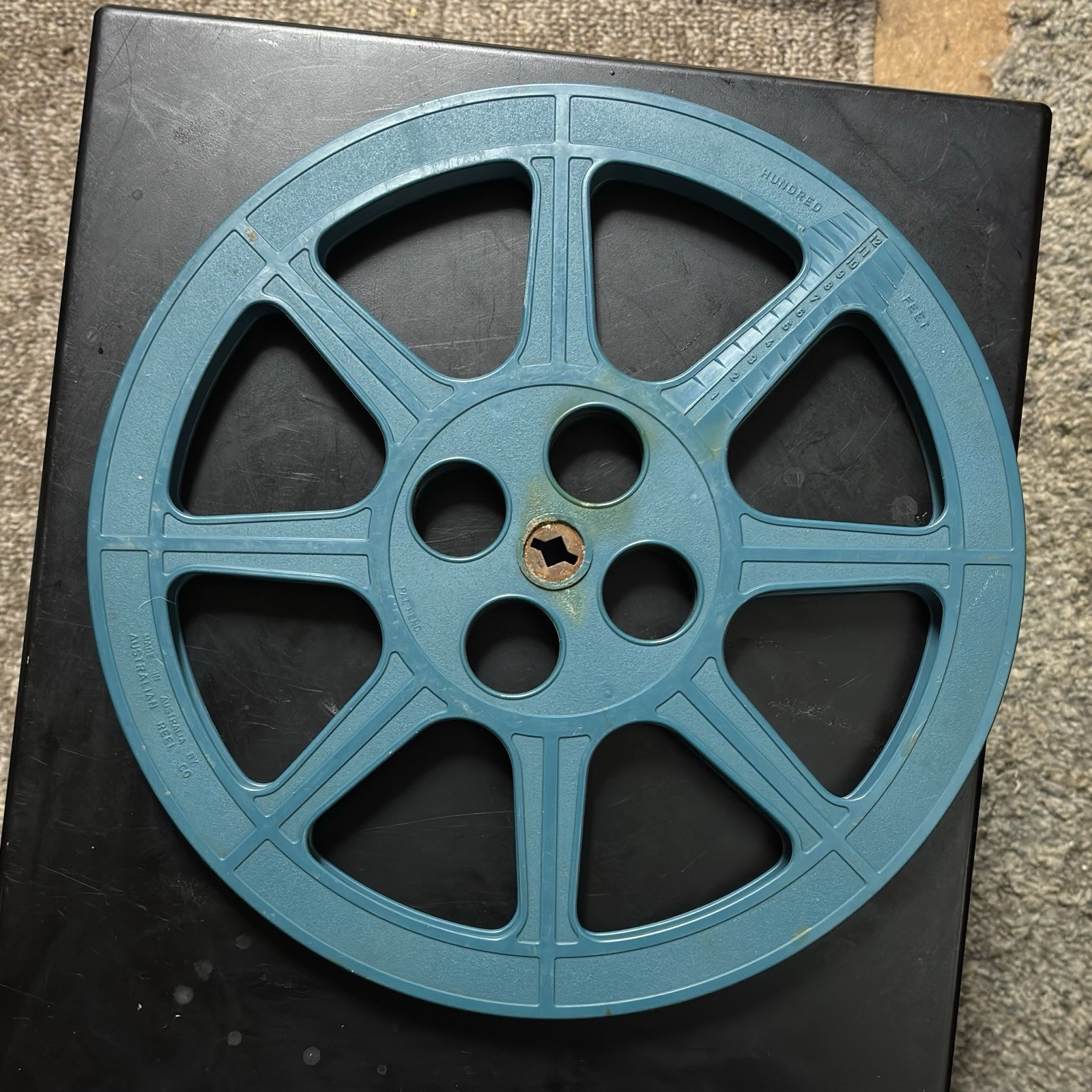 Vintage Tuscan 16mm Film Reel – 1200ft – Australian Reel Co – Archival Blue