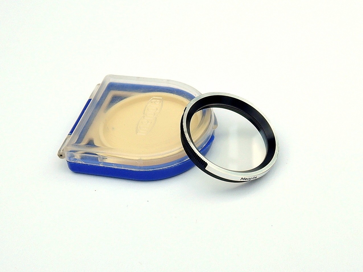 Flexaret UVO B36 Filter Meopta Accessories Bayonet RARE +right blue plastic box.