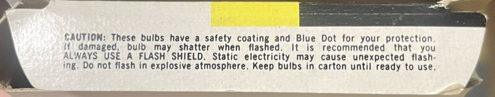Vintage – Flash Bulbs Sylvania AG1B Blue Dot – 11/12 bulbs, incomplete box