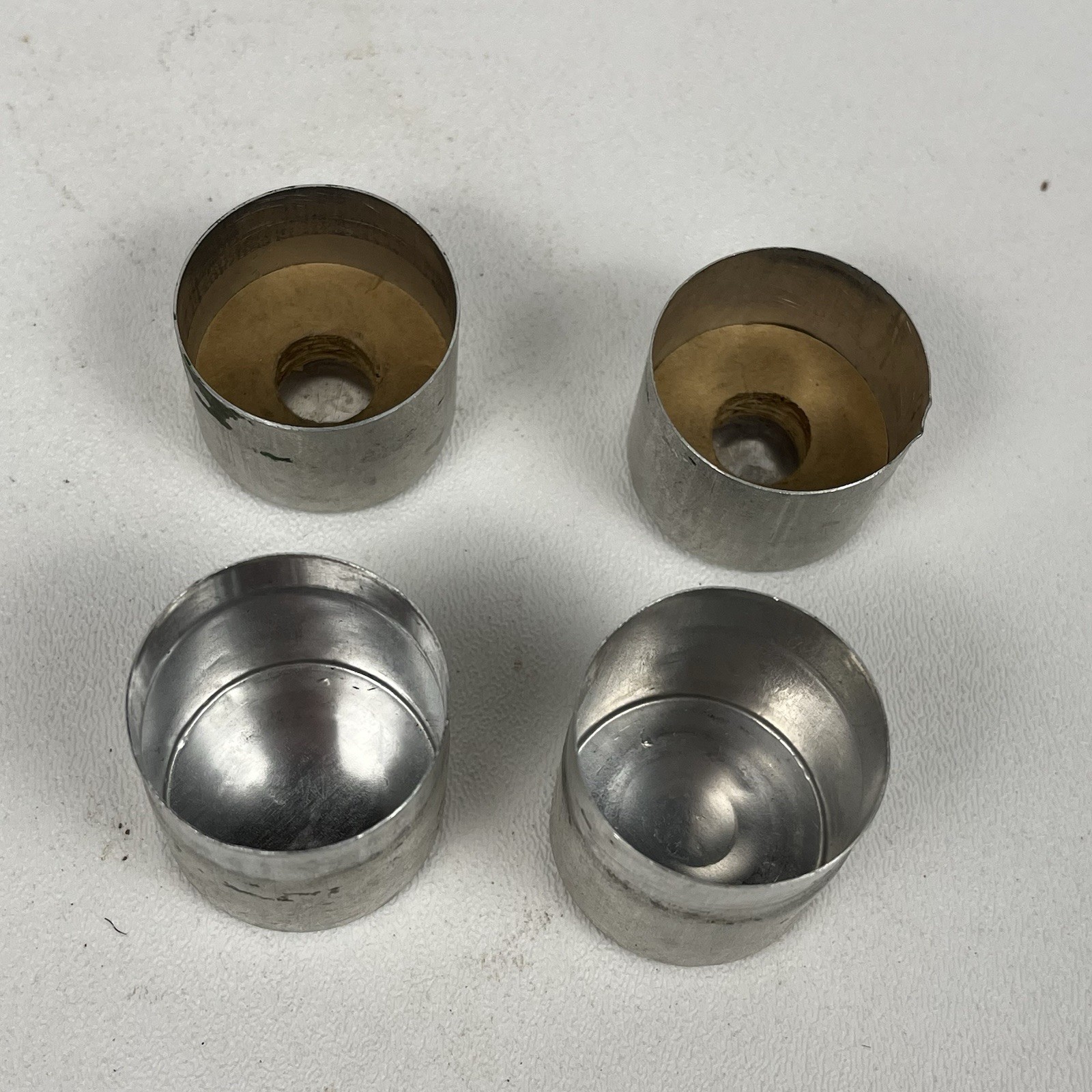Vintage Metal Aluminum 35mm Film Can Canisters Pair