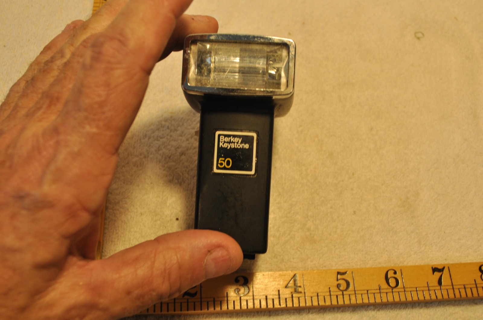 BERKEY KEYSTONE 50 ELECTRONIC FLASH, Used UNTESTED COND FOR PARTS OR DISPLAY