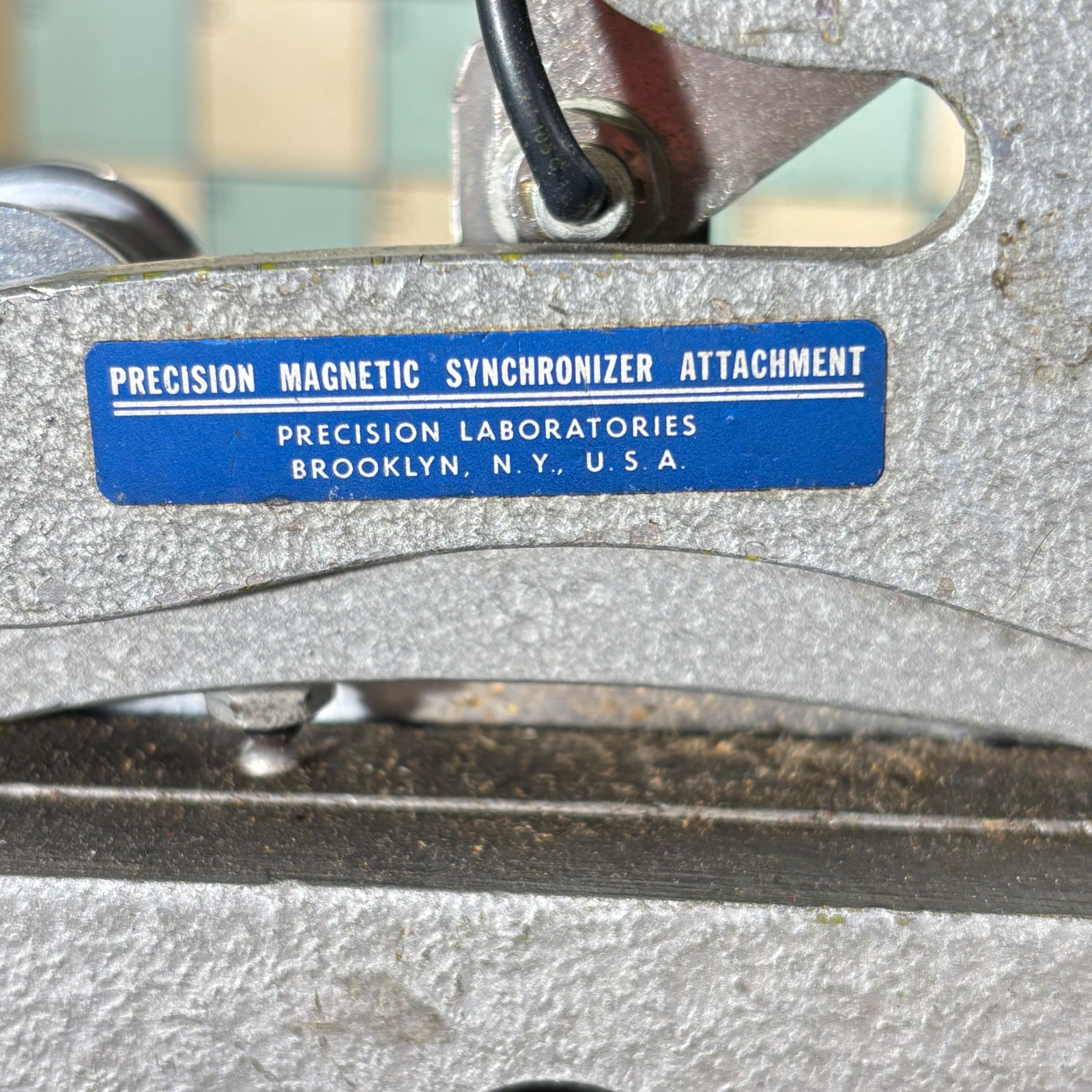 Precision Magnetic Synchronizer Attachement Movie Film Editing Equipment Vintage