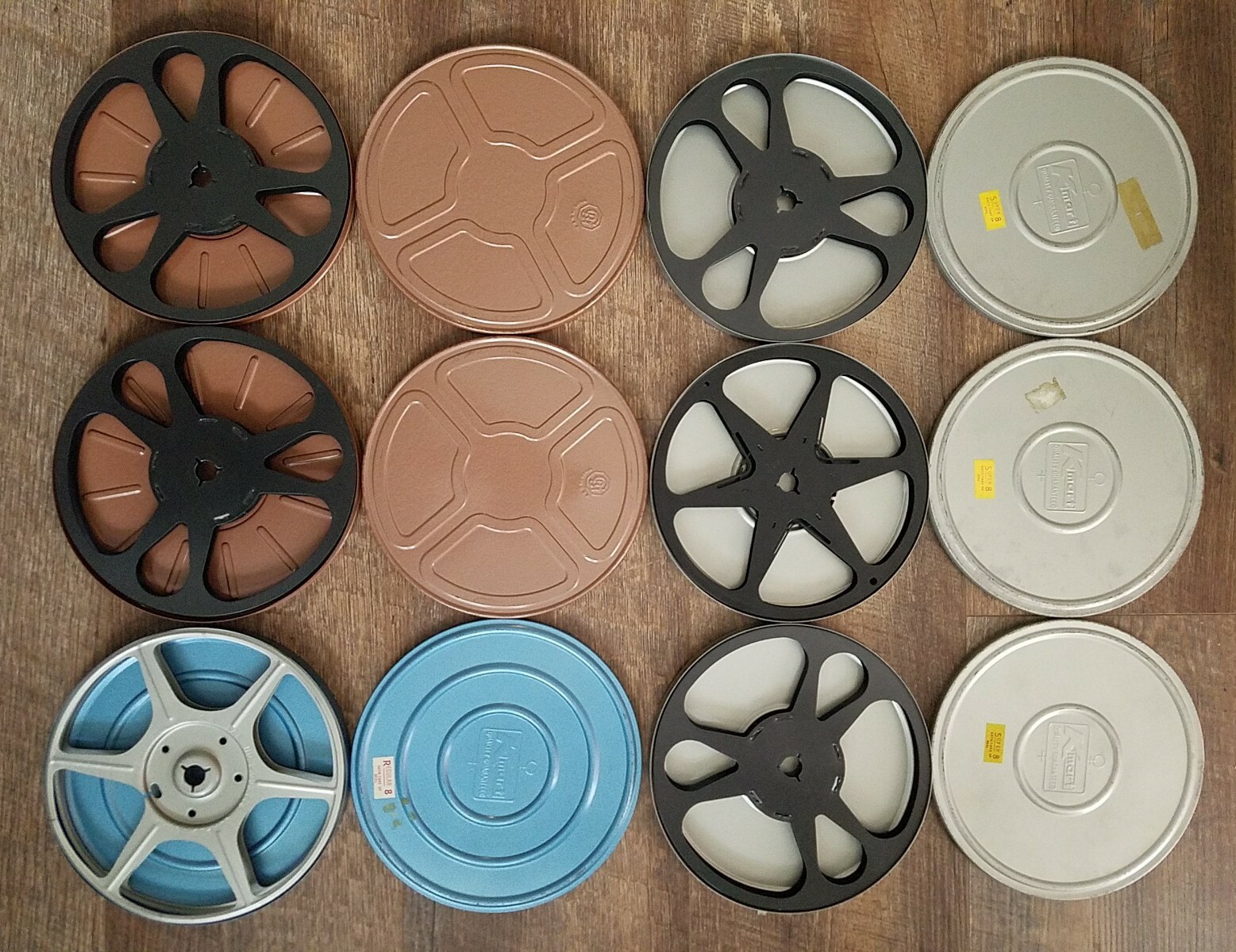 Regular + Super 8 400ft Capacity Reels + Storage Case