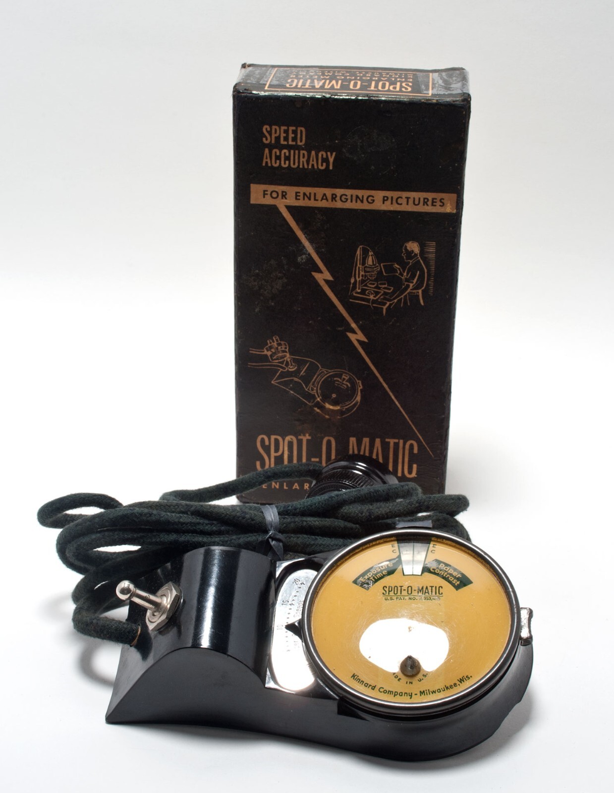 Spot-O-Matic Photographic Enlarging Meter Kinnard Company Vintage