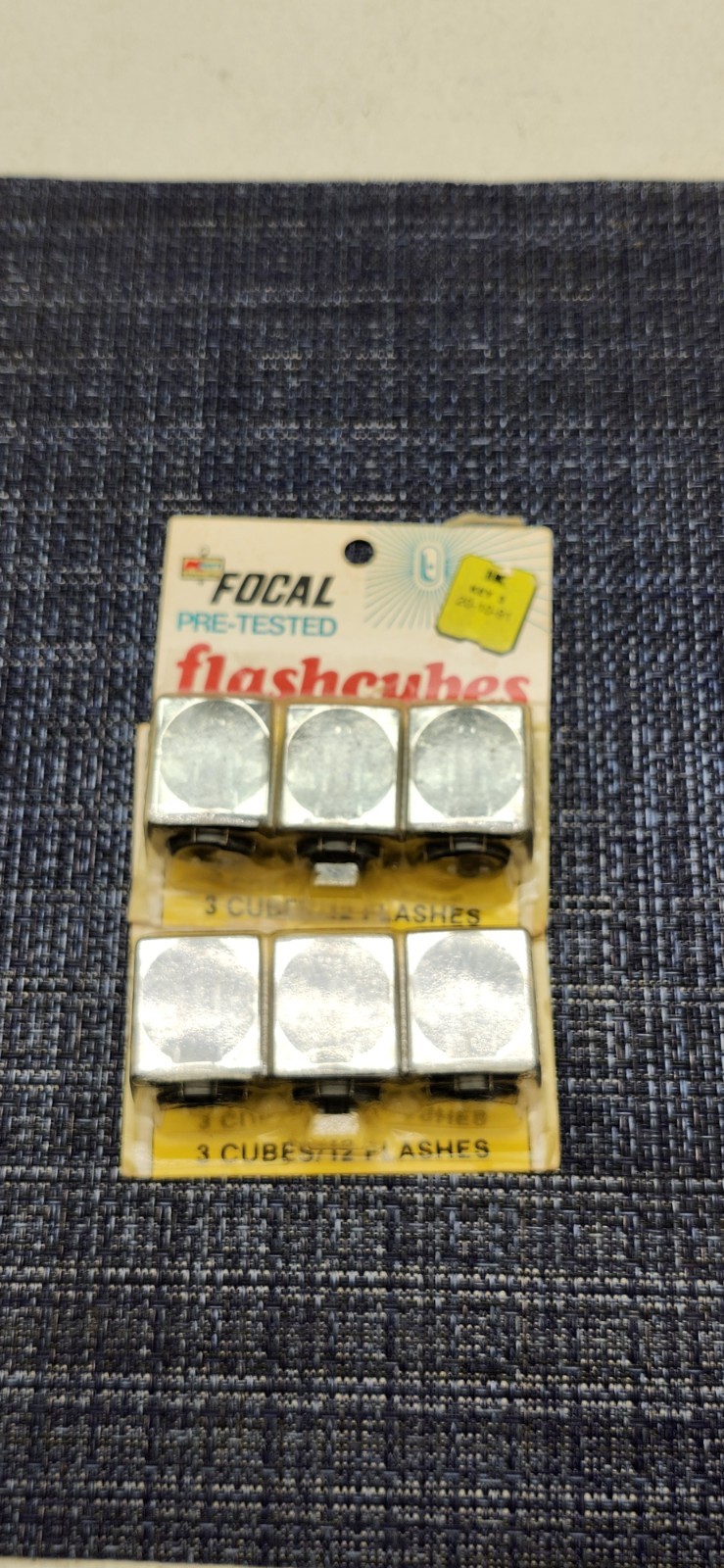 Vtg FLASH CUBES 3 Cubes / 12 Flashes Camera Bulbs NOS