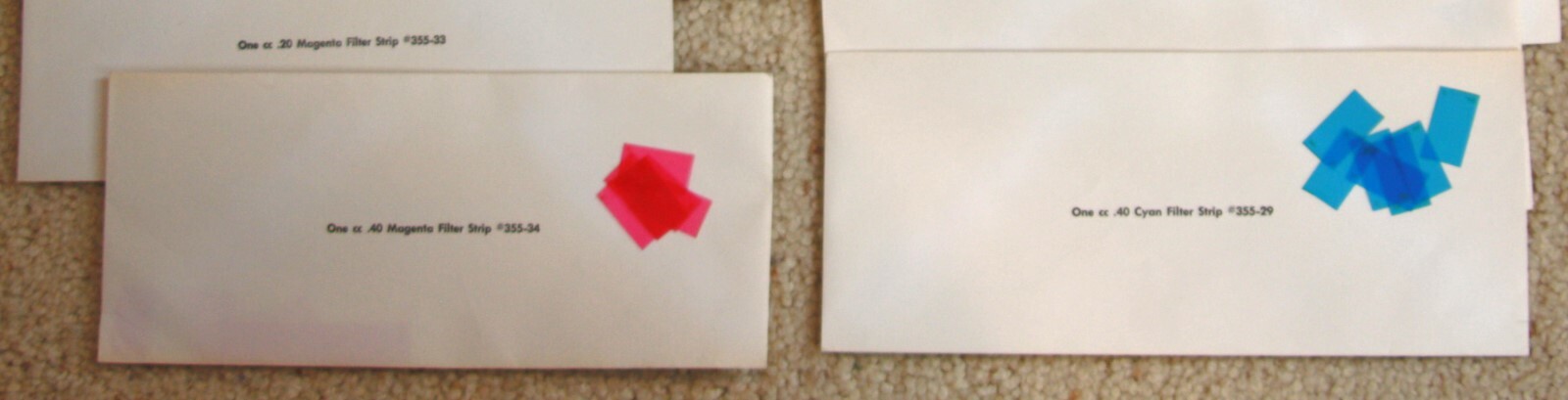 Vintage Filter Strips magenta cyan photography