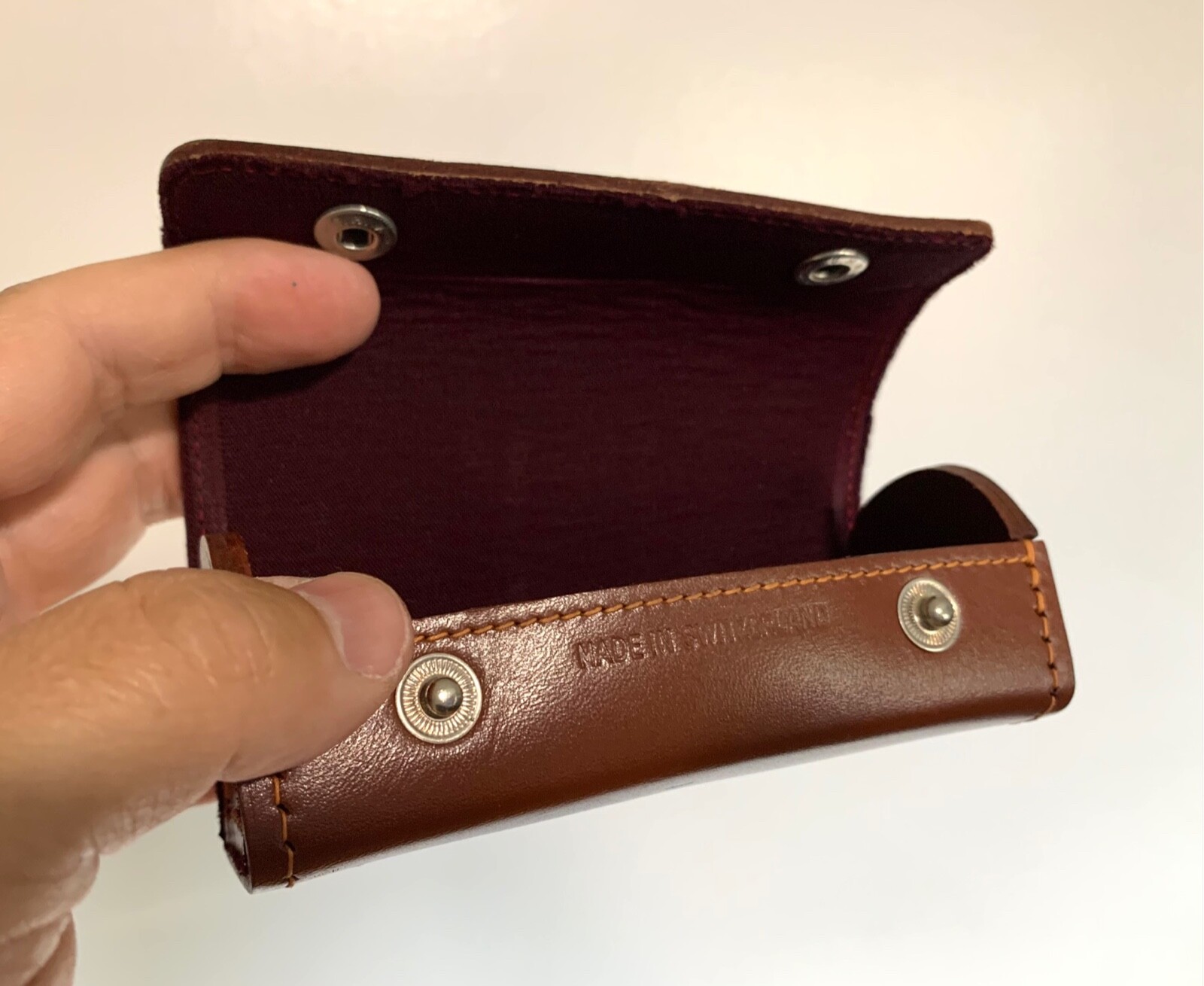 Original Leather Kern Paillard Bolex LENS CASE for 75mm Yvar Lens