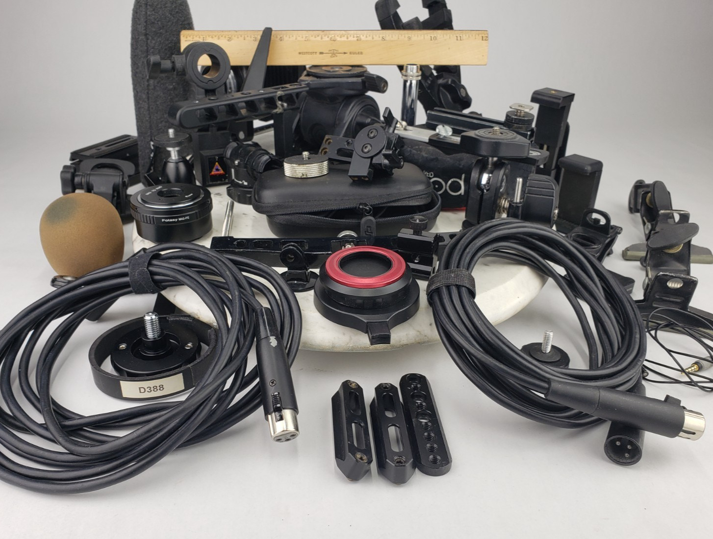 Vintage Lot Mounting Accessories Grip Arms Parts Cameras Red Pod Benro S4 ProMa