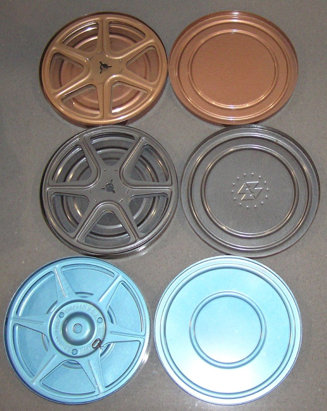 Bruce 8mm Film Storage Case 12 Slot +10 Empty Metal Reel Canister