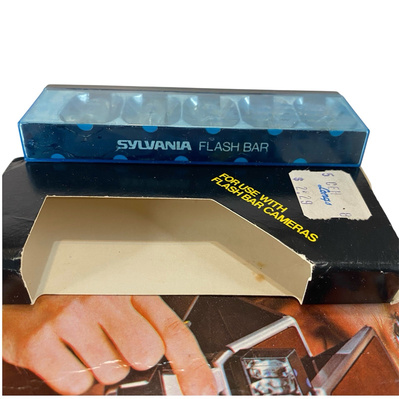 Flash Bars Lot for Polaroid Cameras Sylvania Flash Blue Dot GE