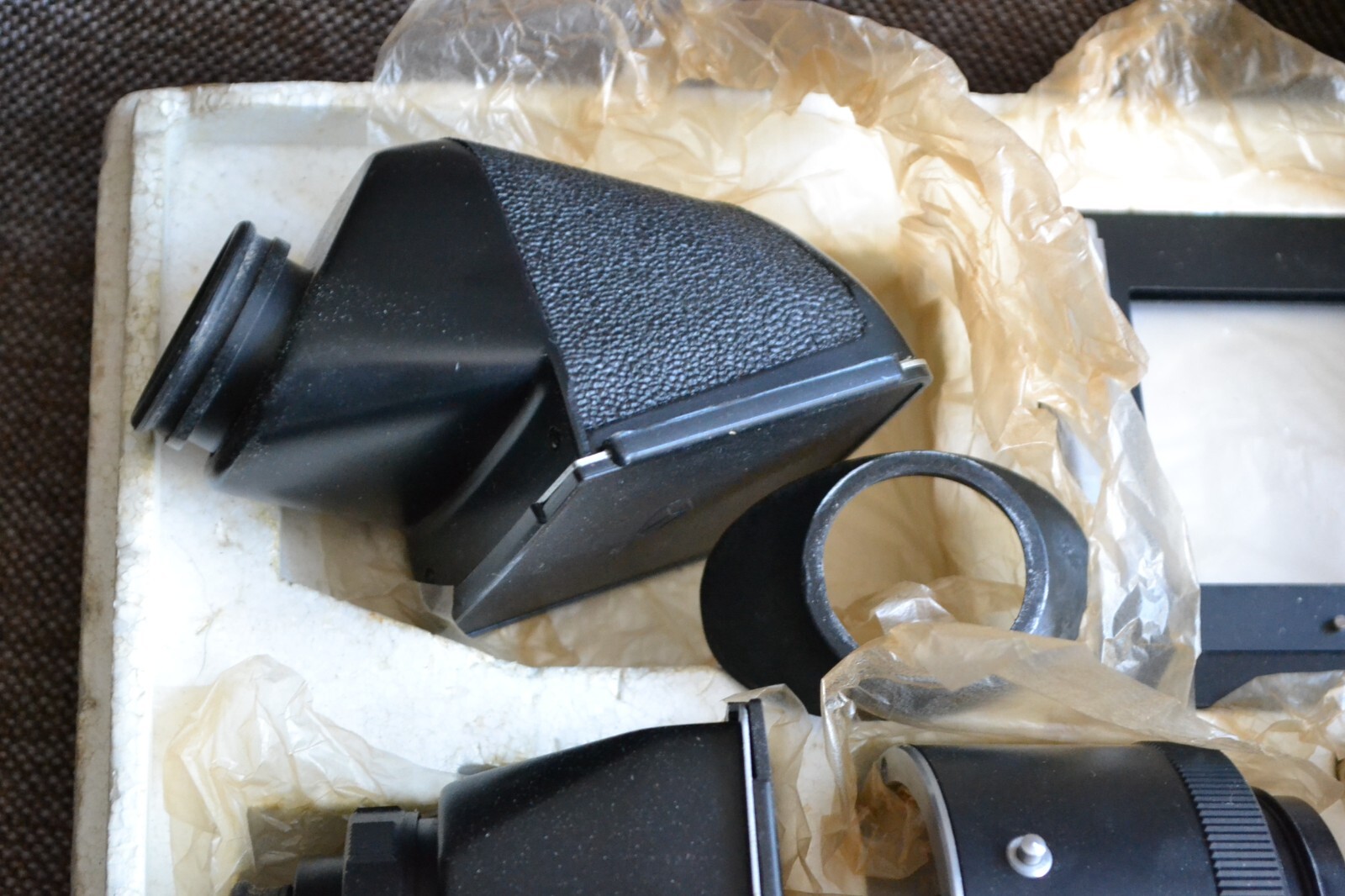 Soviet accessories set prism macro rings SALYUT USSR slide frame KIEV 80 88