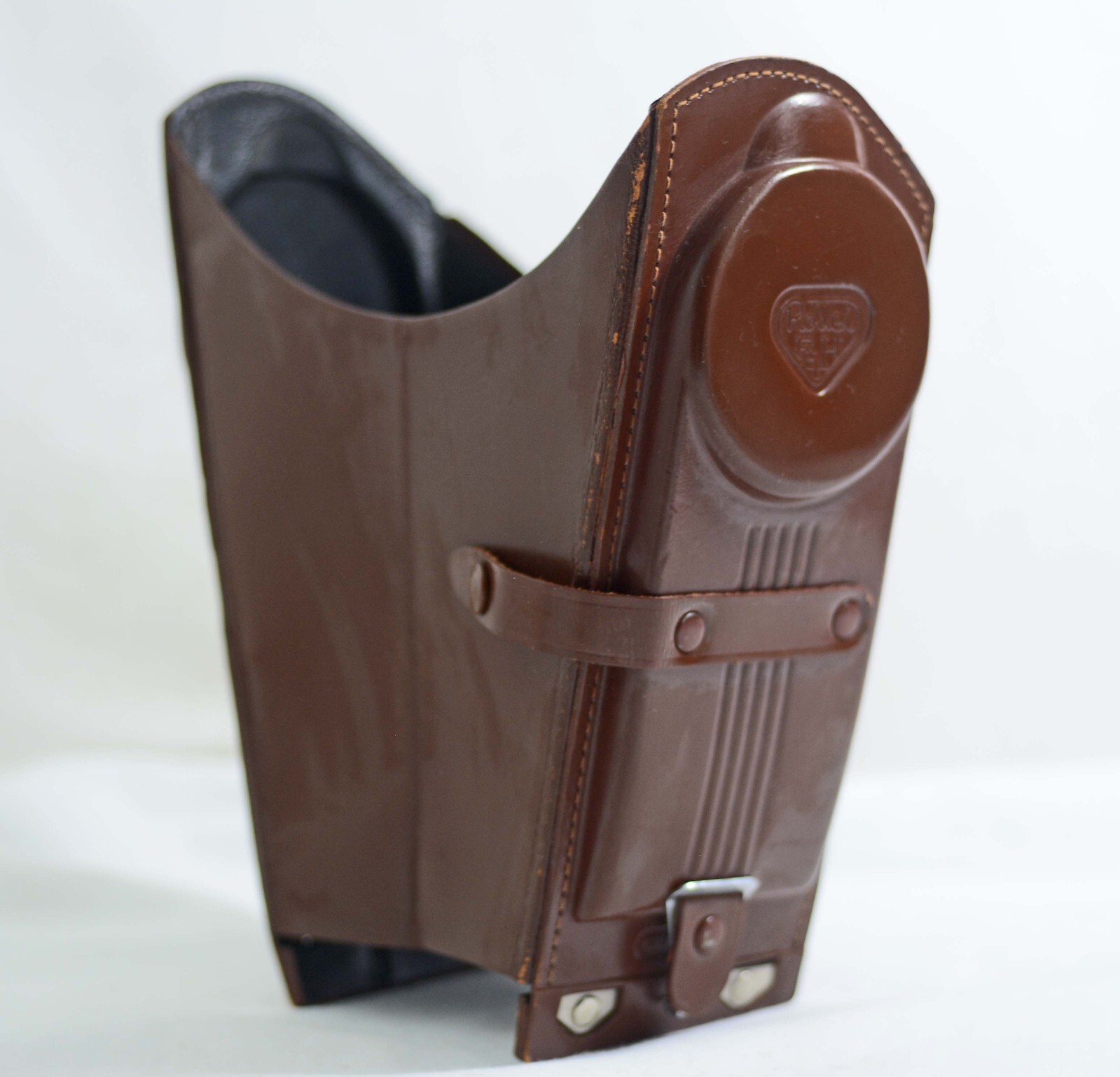 VINTAGE ROLLEIFLEX TLR CAMERA BROWN LEATHER EXTENSION FOCUSING HOOD F3.5 2.8