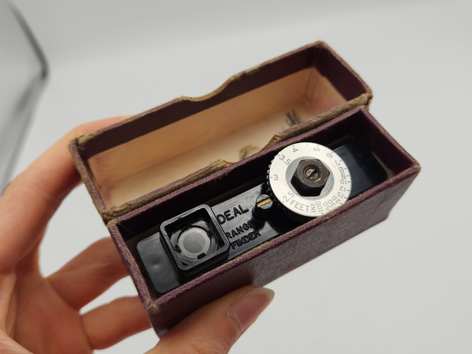 Vintage Federal Instrument Corp Ideal Range Finder in Box – N.Y. USA Rangefinder