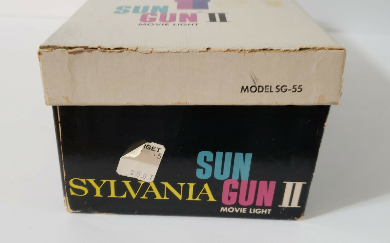 Vintage Sylvania Sun Gun II Movie Light Model SG-55 Original Box Works