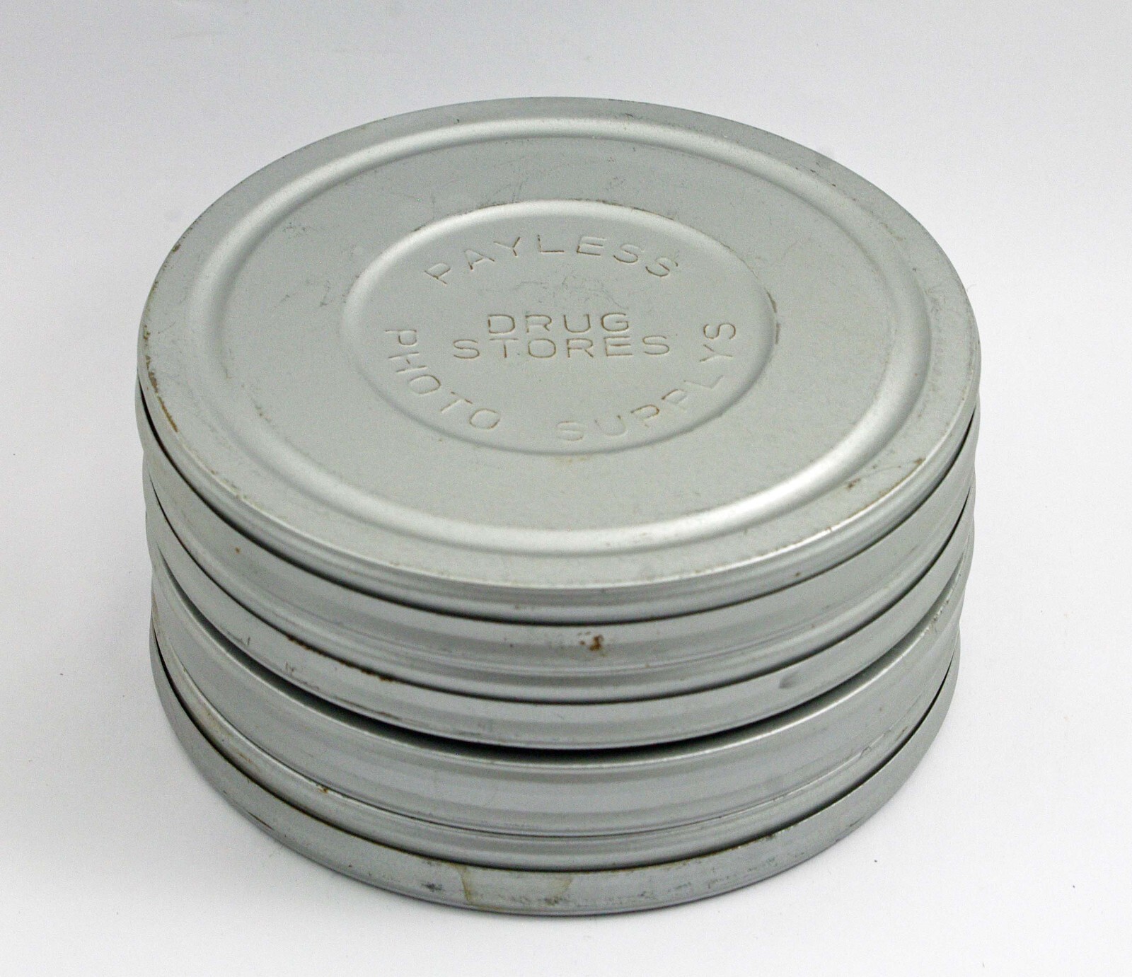 8mm 5″ Film Metal Canister and Reels – Set of Four