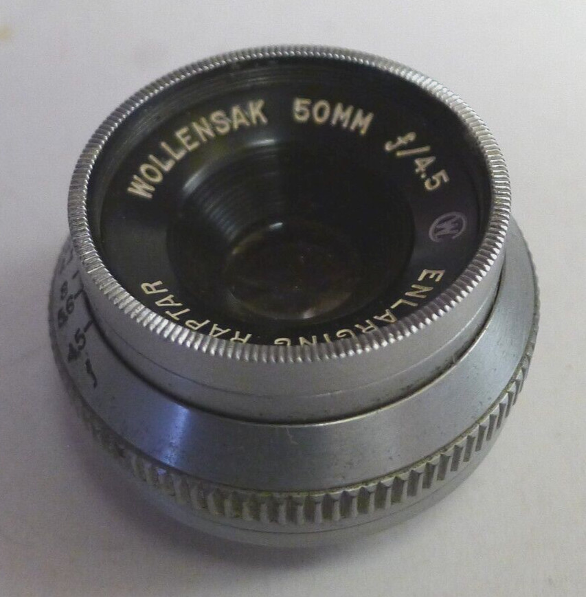 Wollensak 50mm f/4.5 Enlarging Raptar Lens – Vintage
