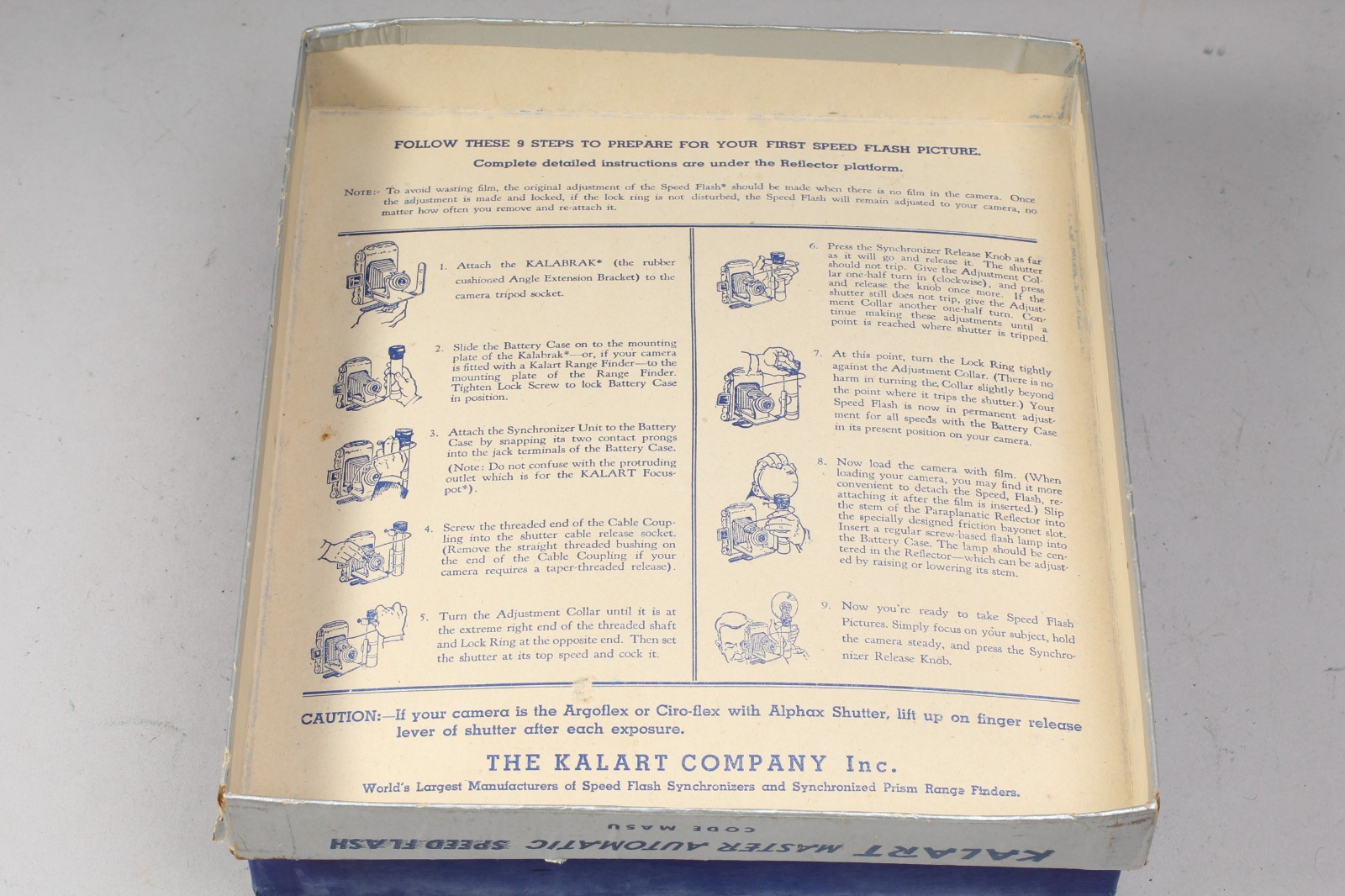 KALART MASTER AUTOMATIC SPEED FLASH IN THE BOX VERY CLEAN