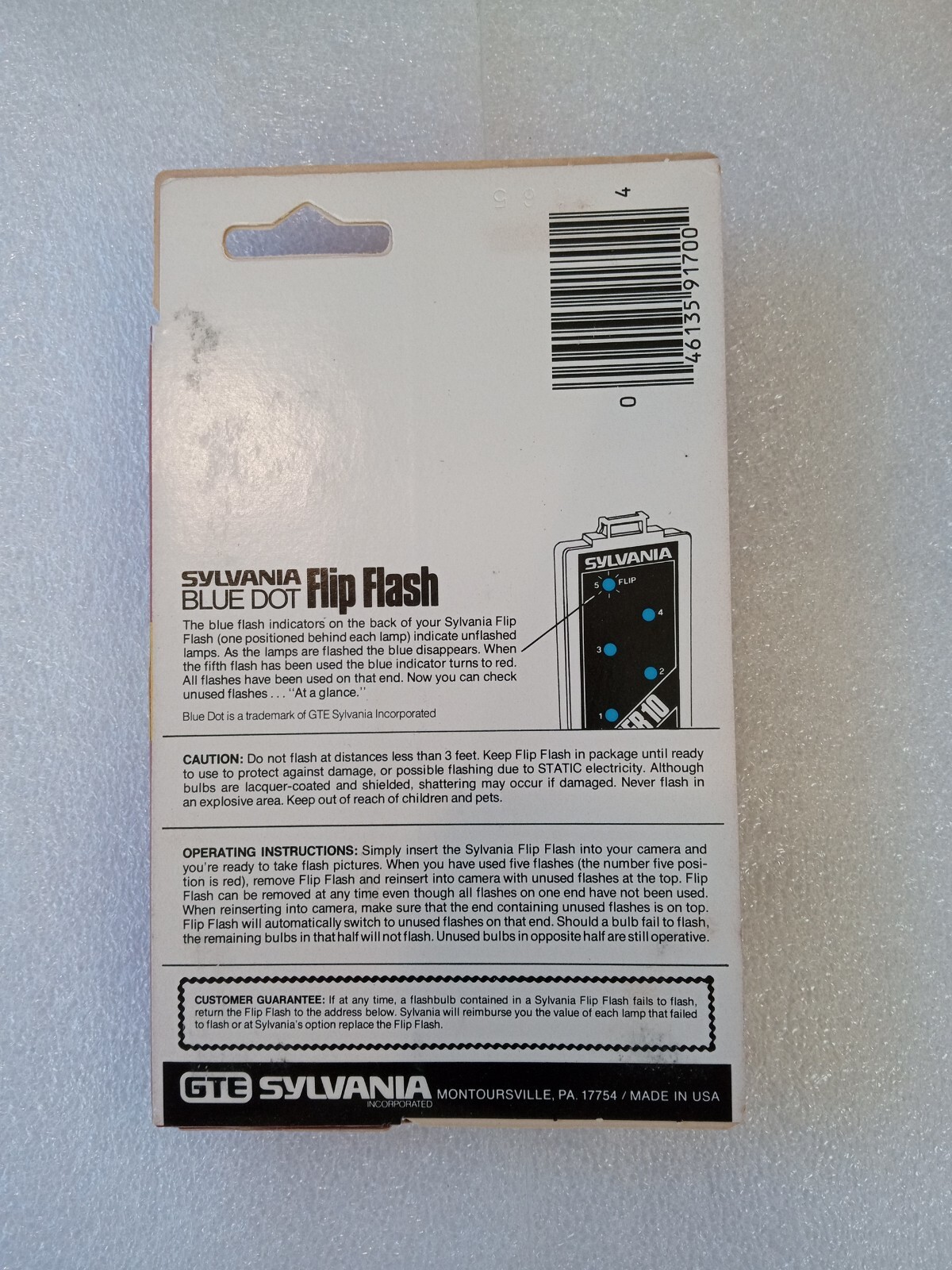 Sylvania Flip Flash Super 10, Box 10 Flashes