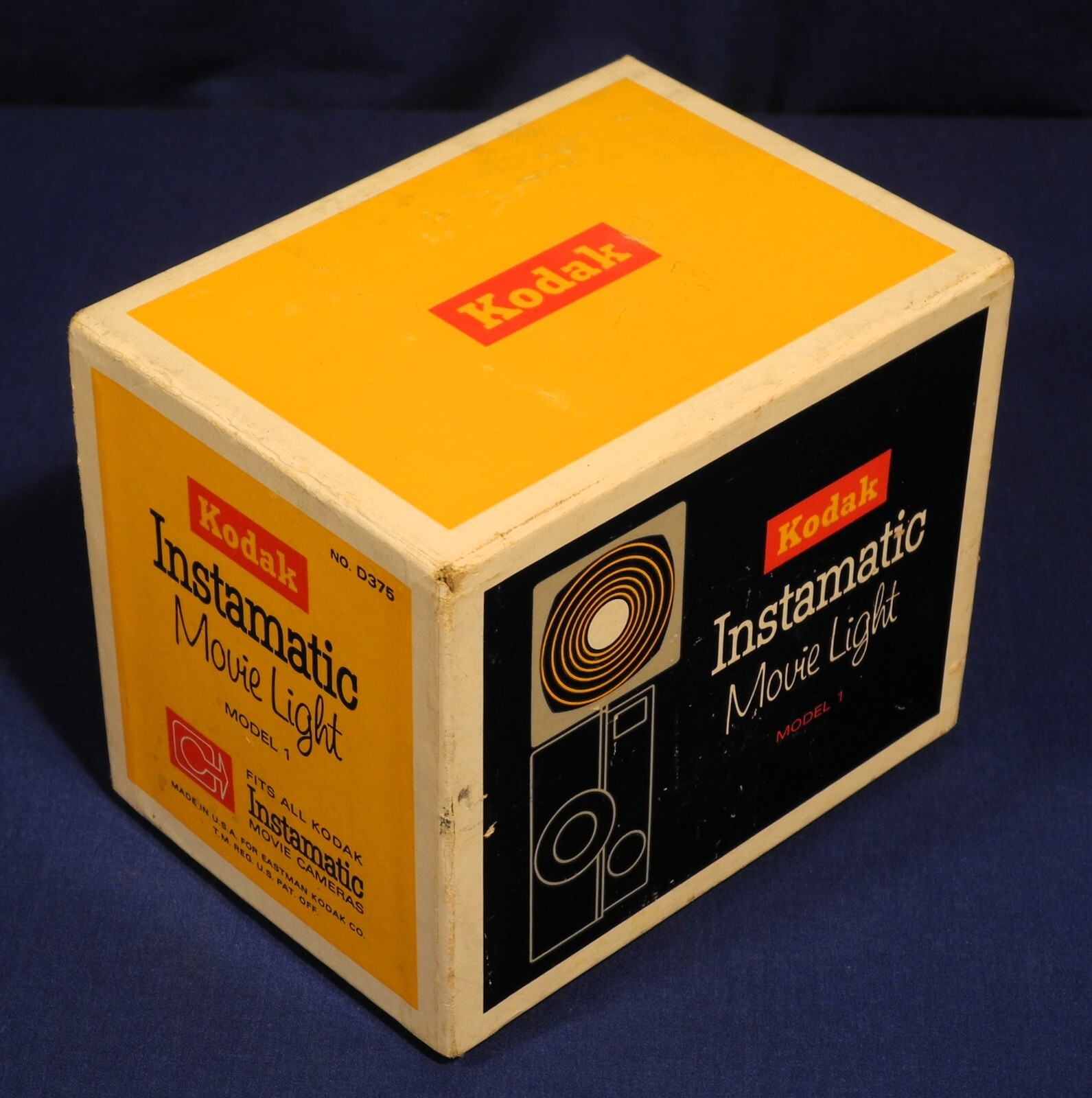 Kodak Instamatic Movie Light Model 1 in Original Box with Instructions – Works!