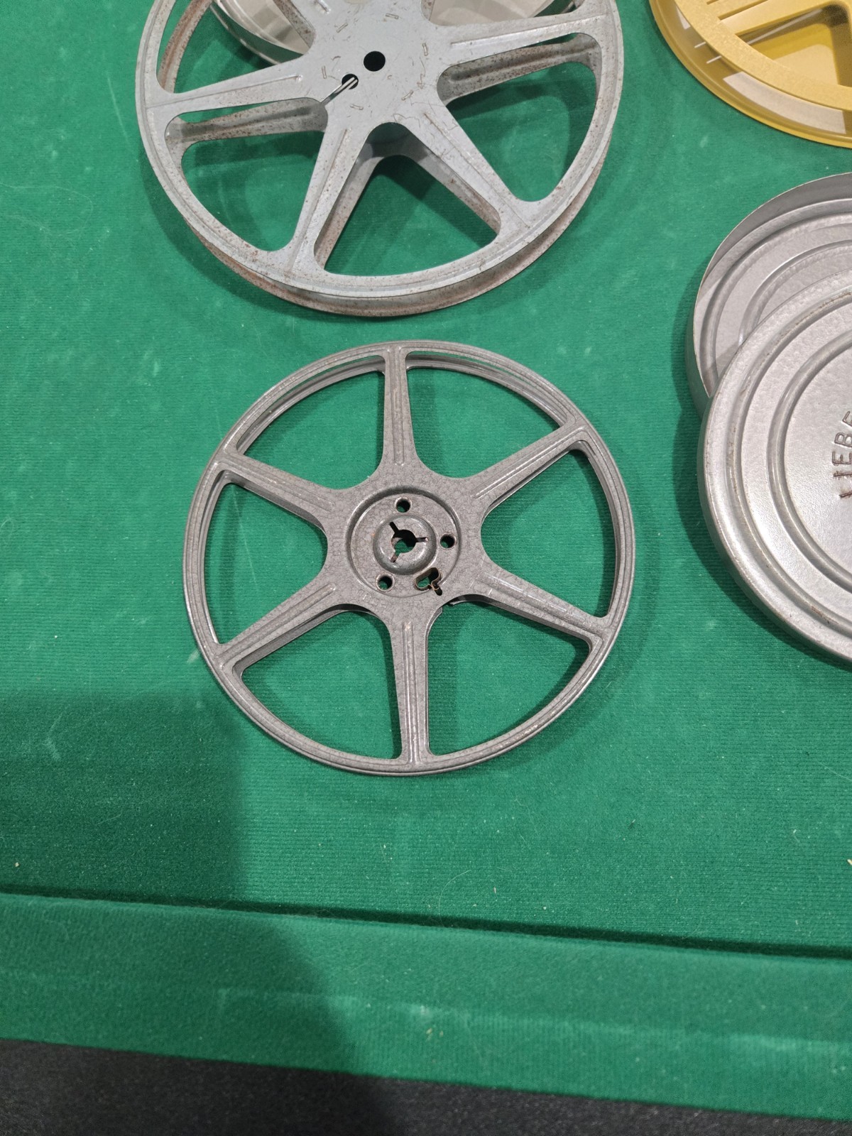 Variety of Vintage 8mm and Super 8 Reels And Cases