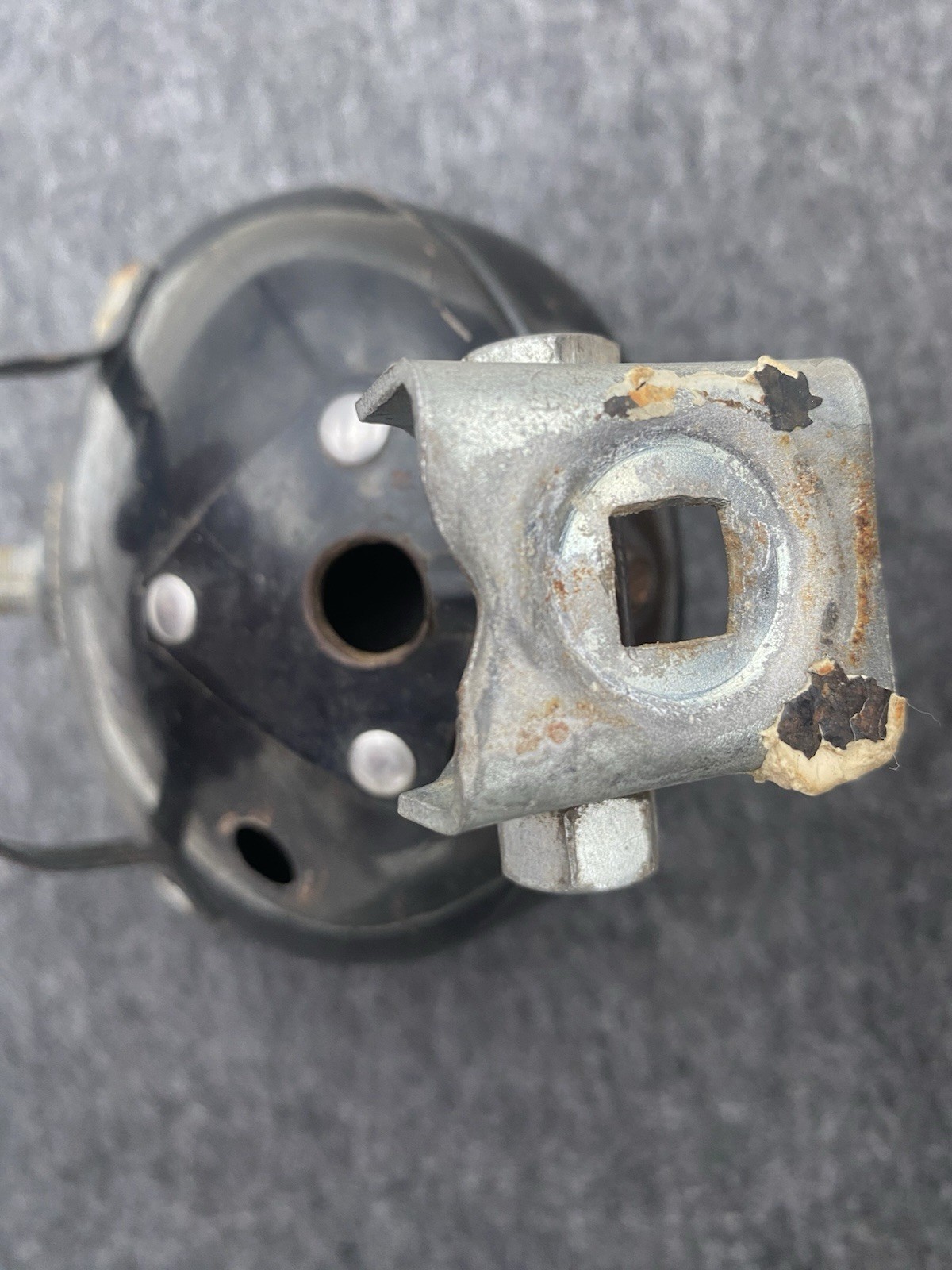 Vintage Untested Work Light Spotlight Mountable GE Bulb Lens Parts/Repair