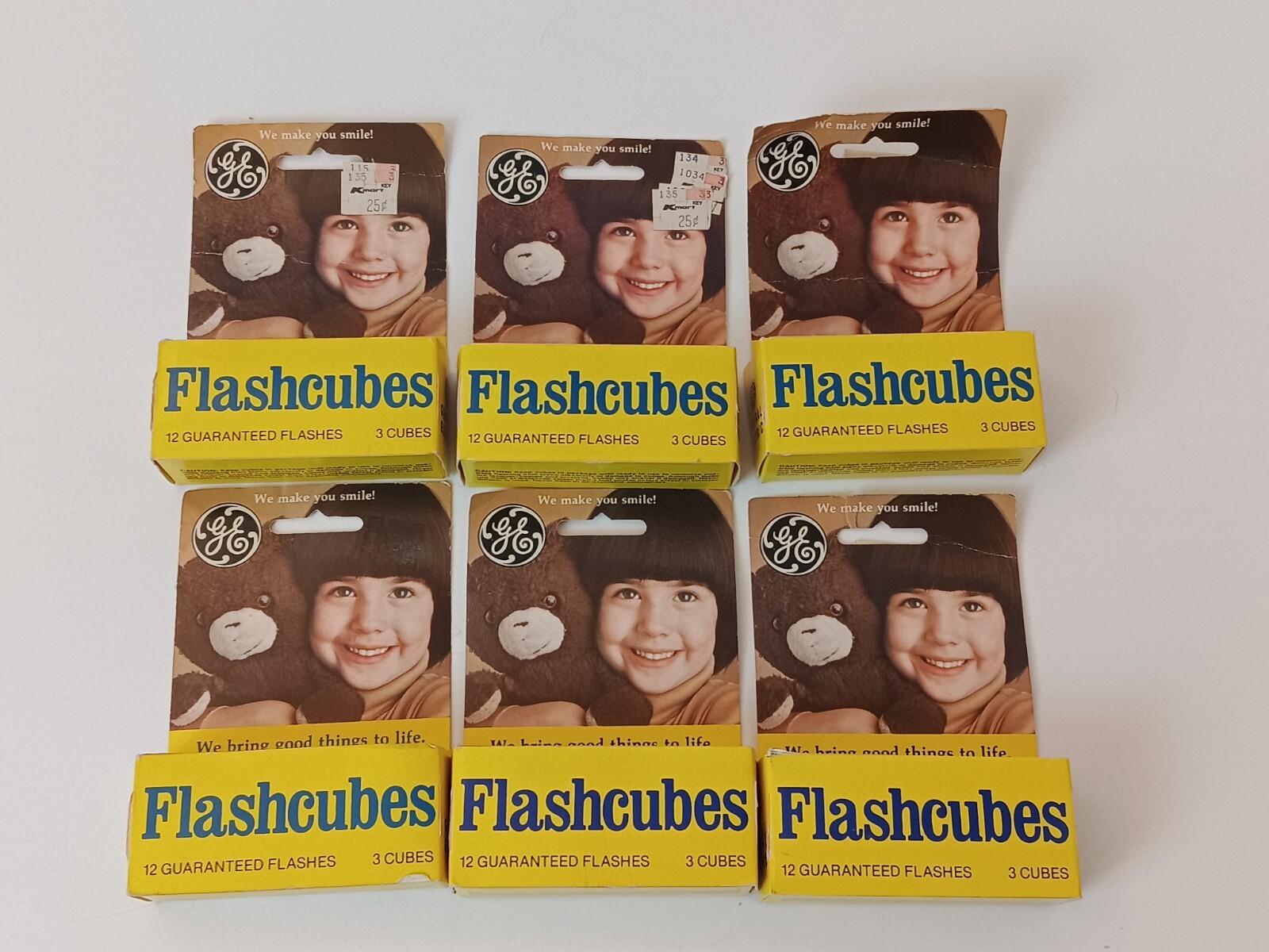 Vintage General Electric Flashcubes Pack of 3 Cubes 12 Flashes Made in USA NEW!