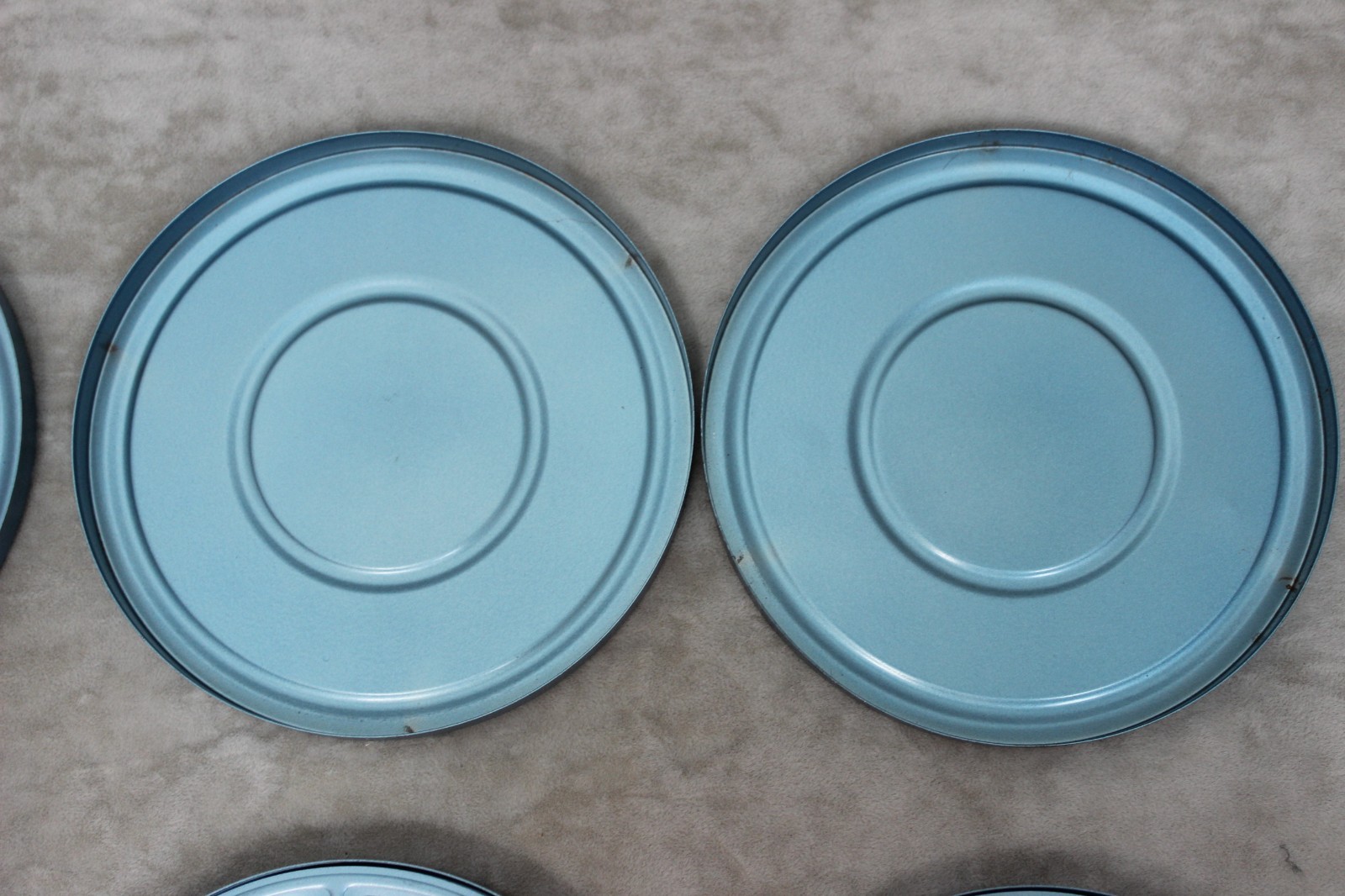 8 mm Reels and Canisters Compco 200 Feet Empty Blue Lot of 4