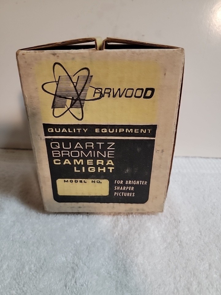 HARWOOD XR4 QUARTZ BROMINE XL MOVIE VIDEO CAMERA LIGHT LITE VINTAGE WORKING