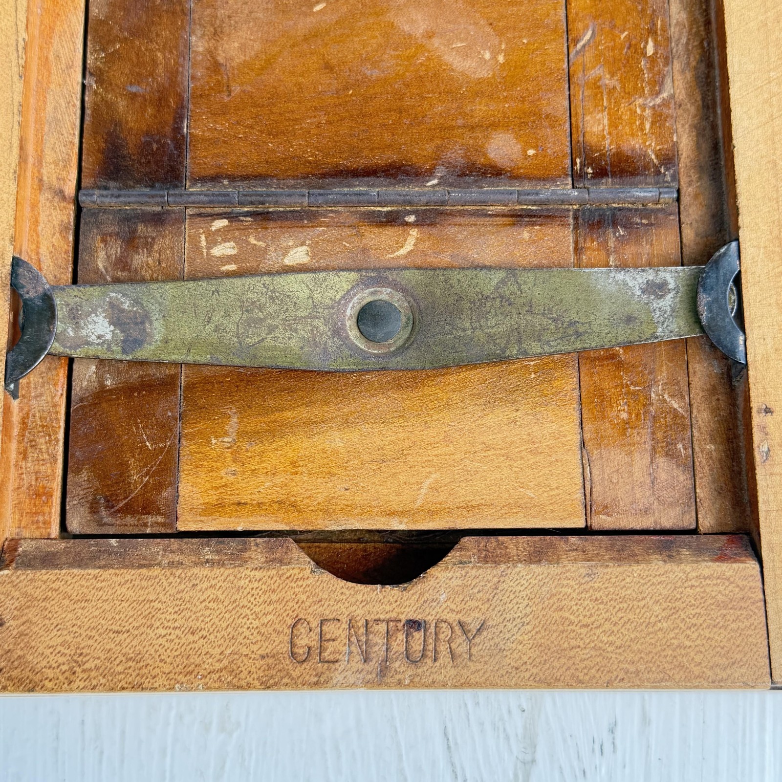 Antique Vintage Century Contact Printing Frame Darkroom Wooden Ground Glass USA