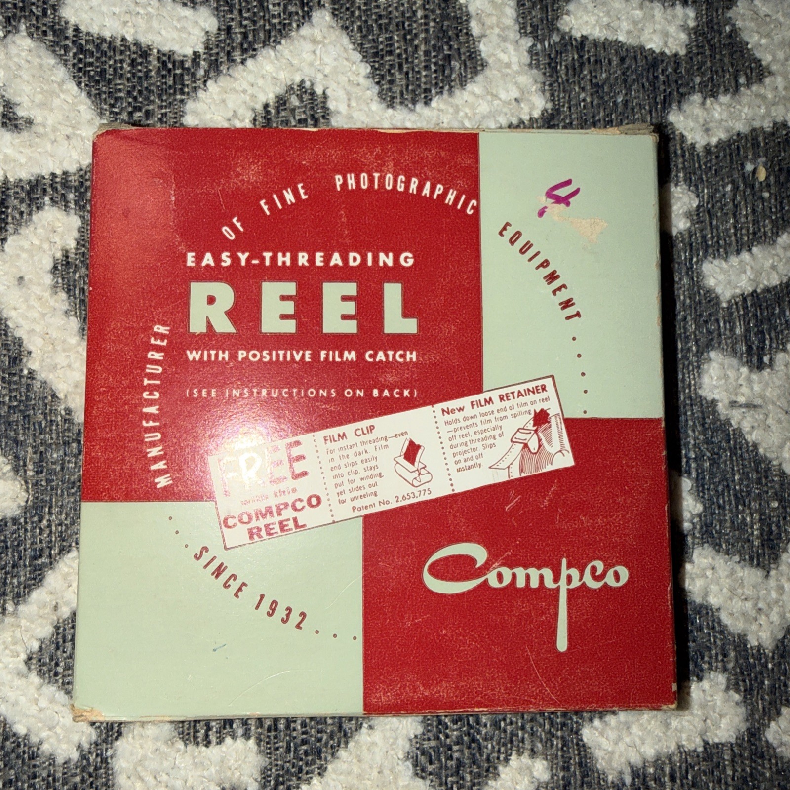 Compact Motion Picture Film Reel 8mm. 200 Ft. No. 113