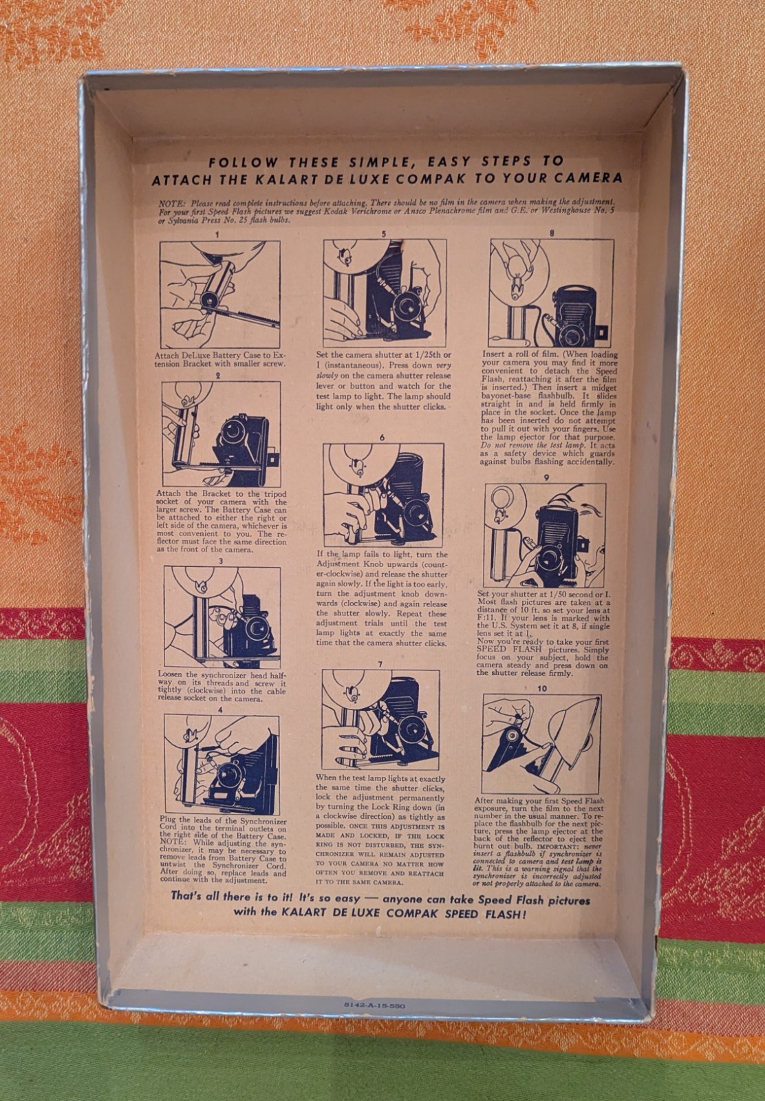 KALART De Luxe Compak Speed Flash 1950s