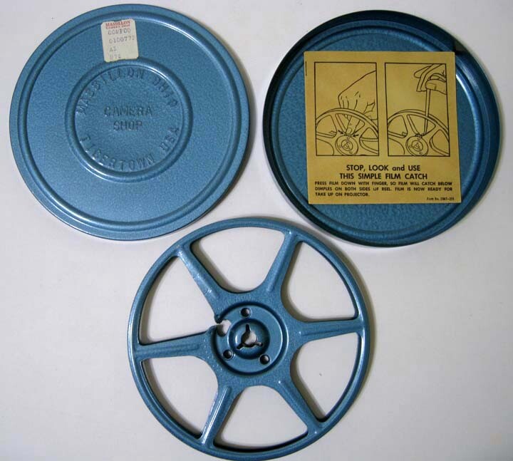 8mm 8 mm Movie Film Storage Reel & Canister – Massillon Ohio – 200 feet – New